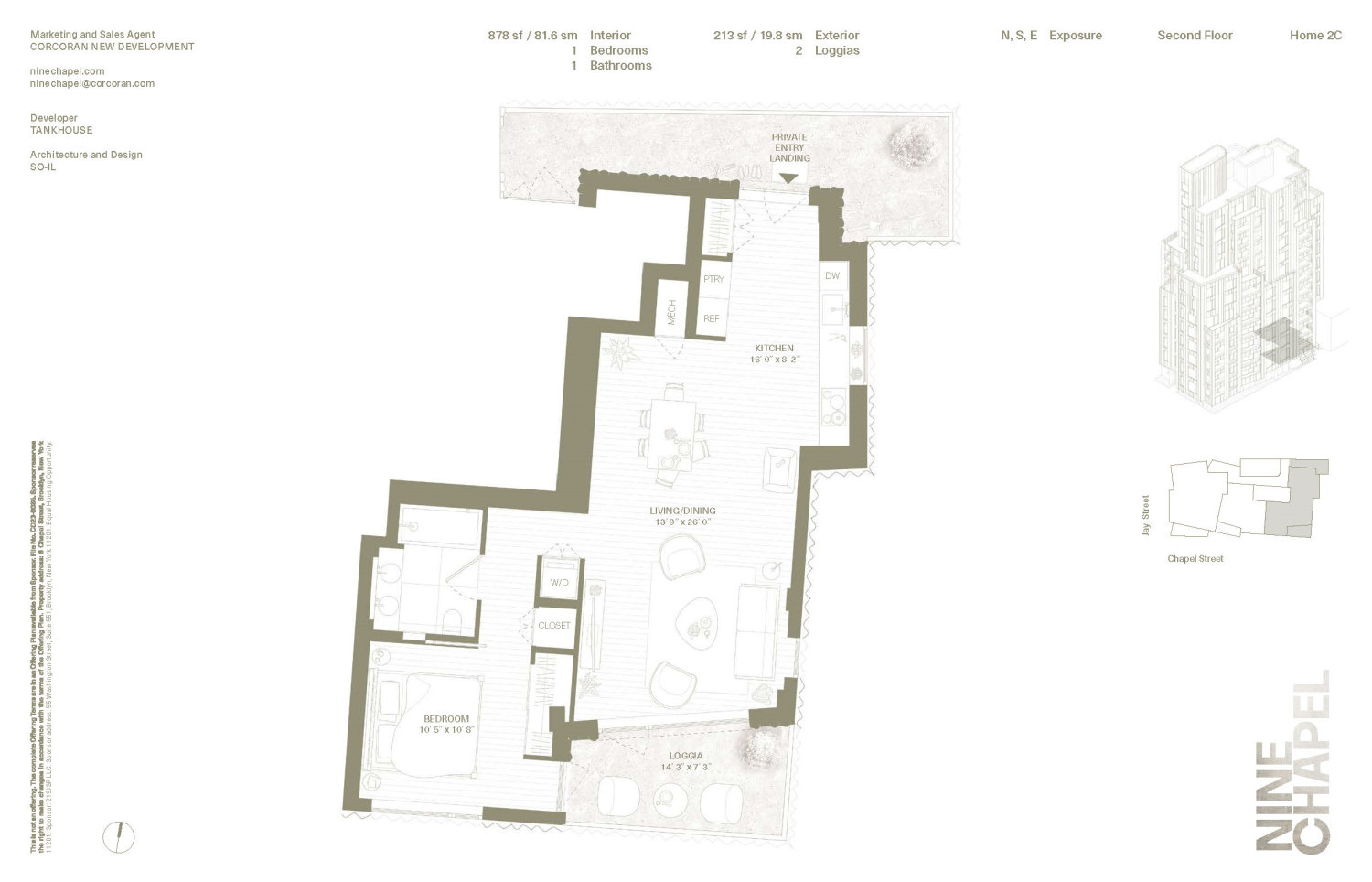 Floorplan for 9 Chapel Street, 2C