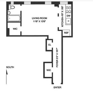 Floorplan for 142 East 49th Street, 3D