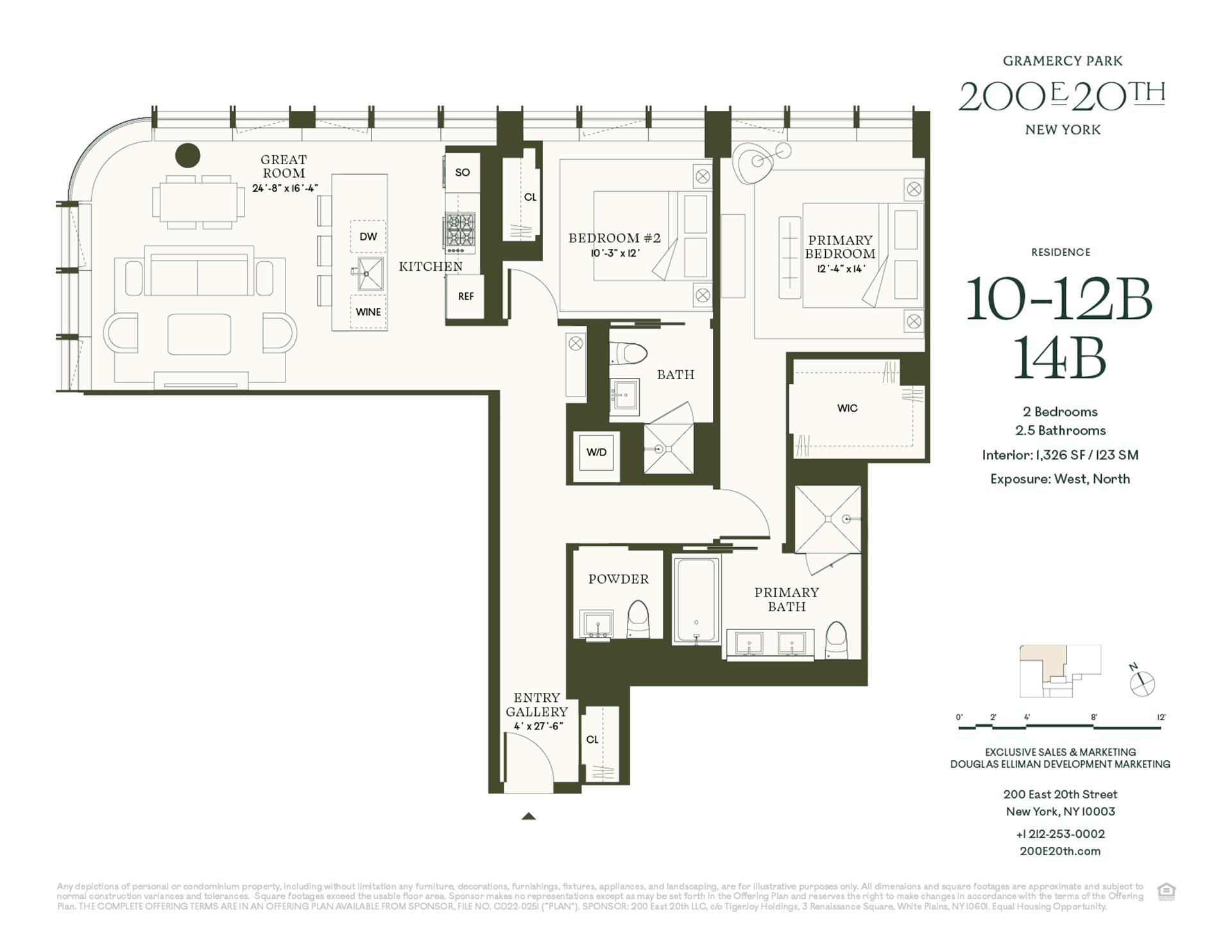 Floorplan for 200 East 20th Street, 10B