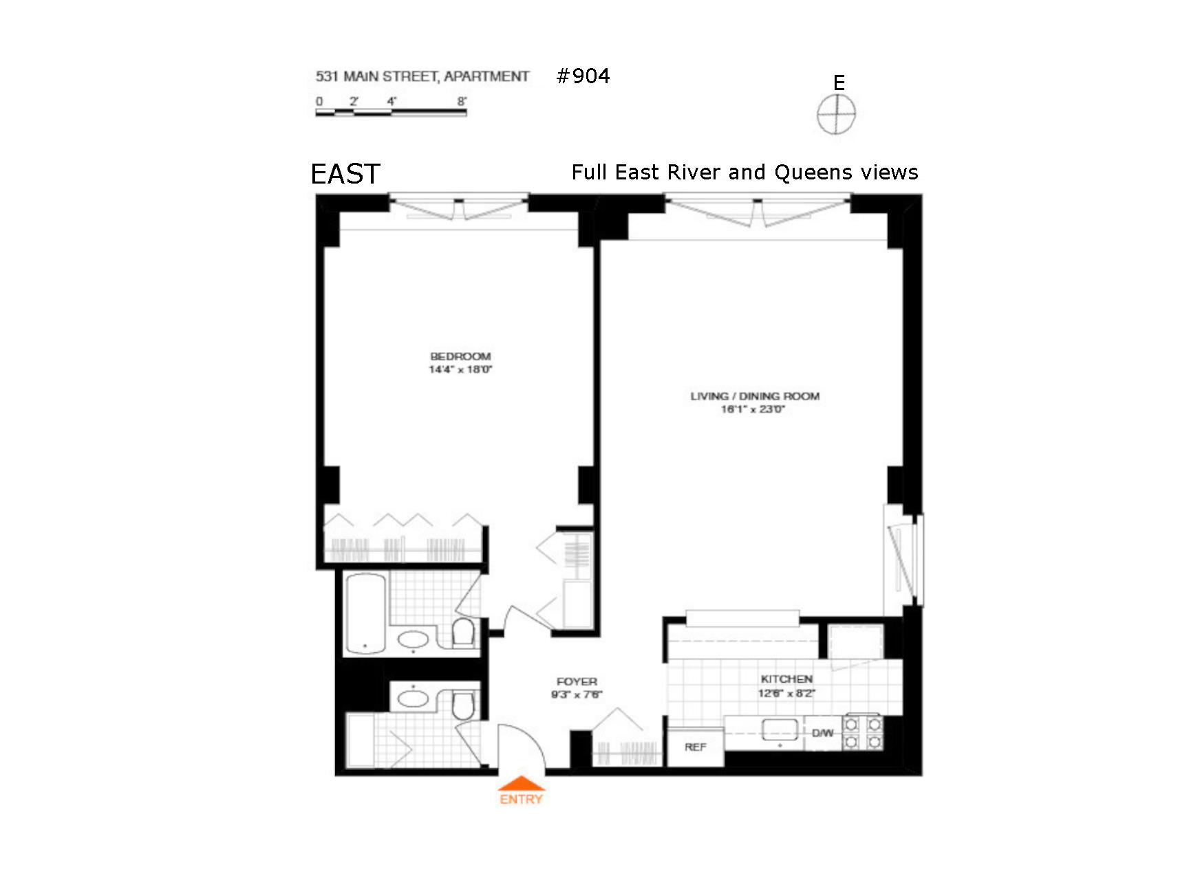 Floorplan for 531 Main Street, 904