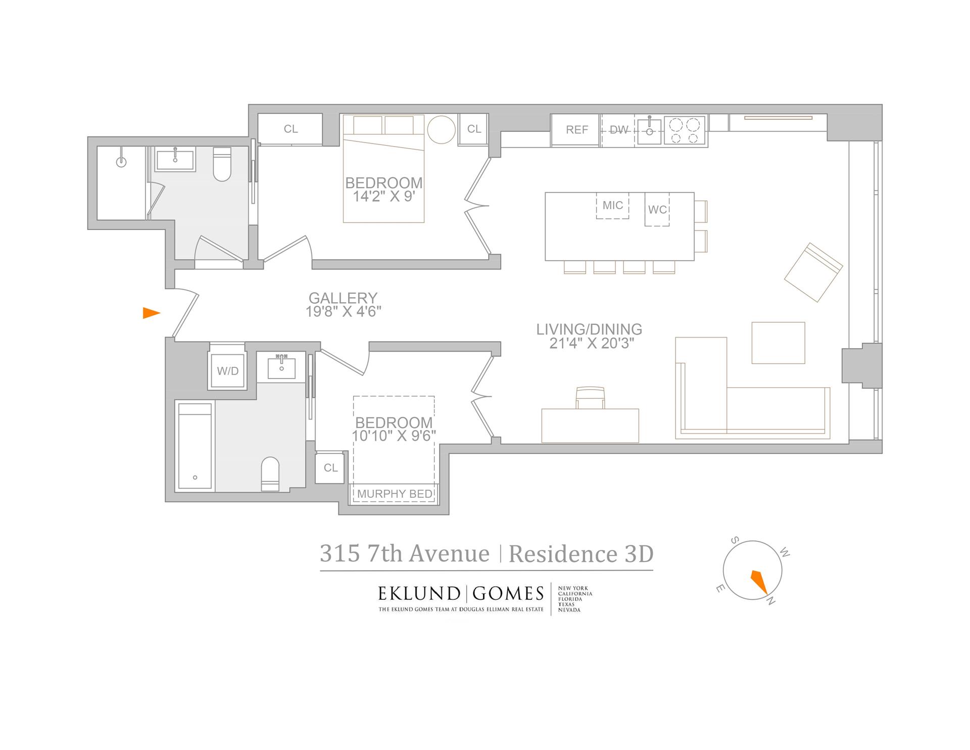 Floorplan for 315 7th Avenue, 3D