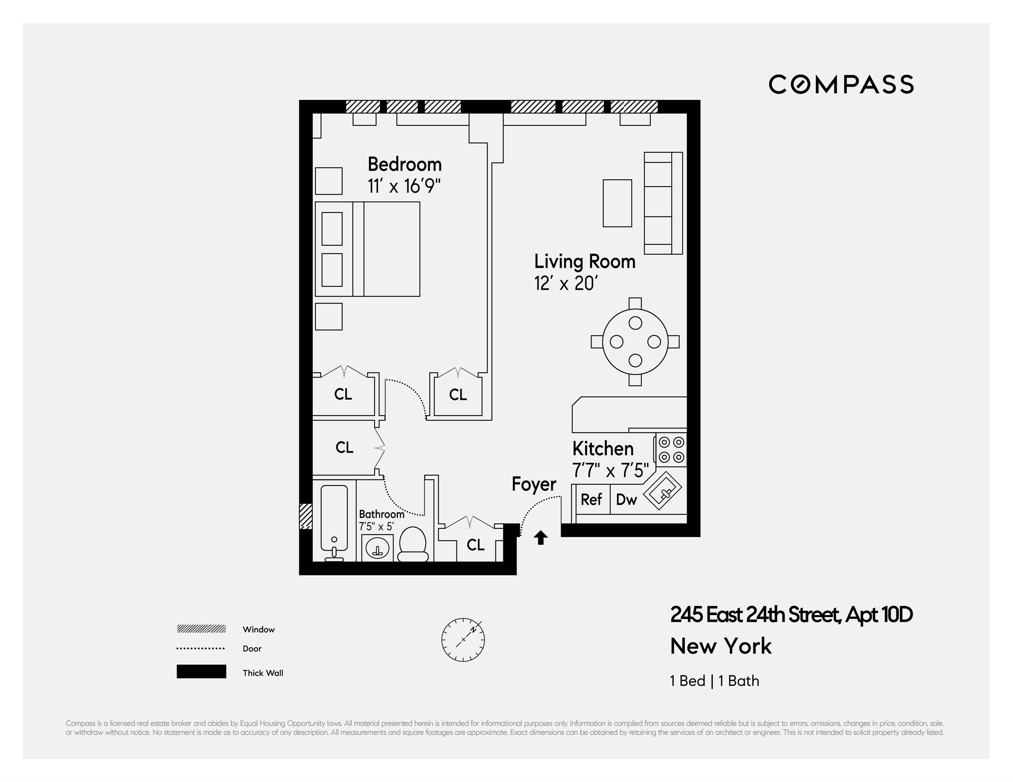 Floorplan for 245 East 24th Street, 10D