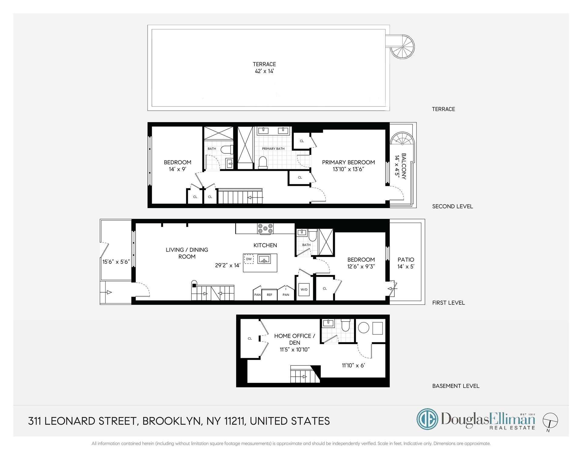 Floorplan for 311 Leonard Street