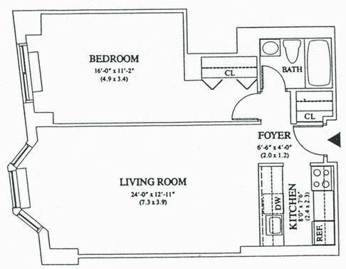 Floorplan for 350 Albany Street, 12-C