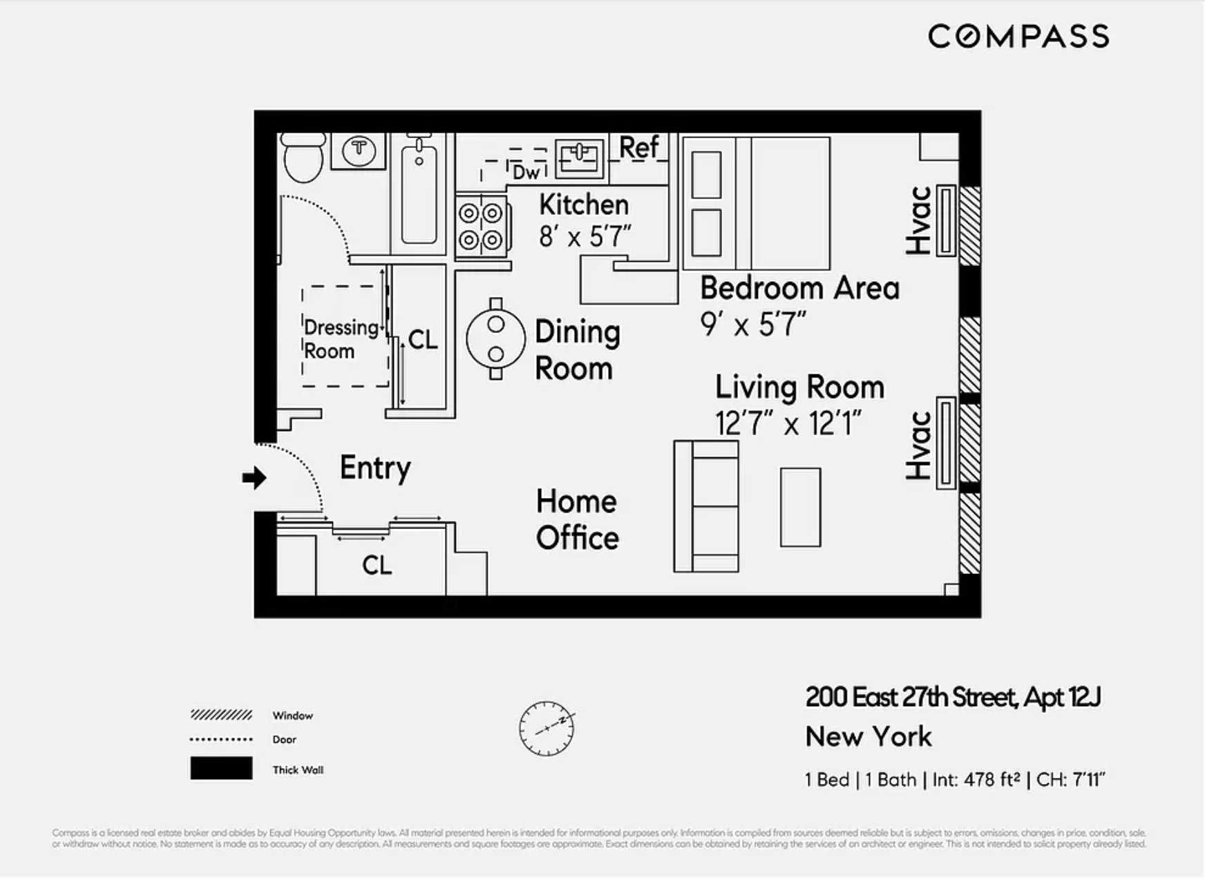 Floorplan for 200 East 27th Street, 12J