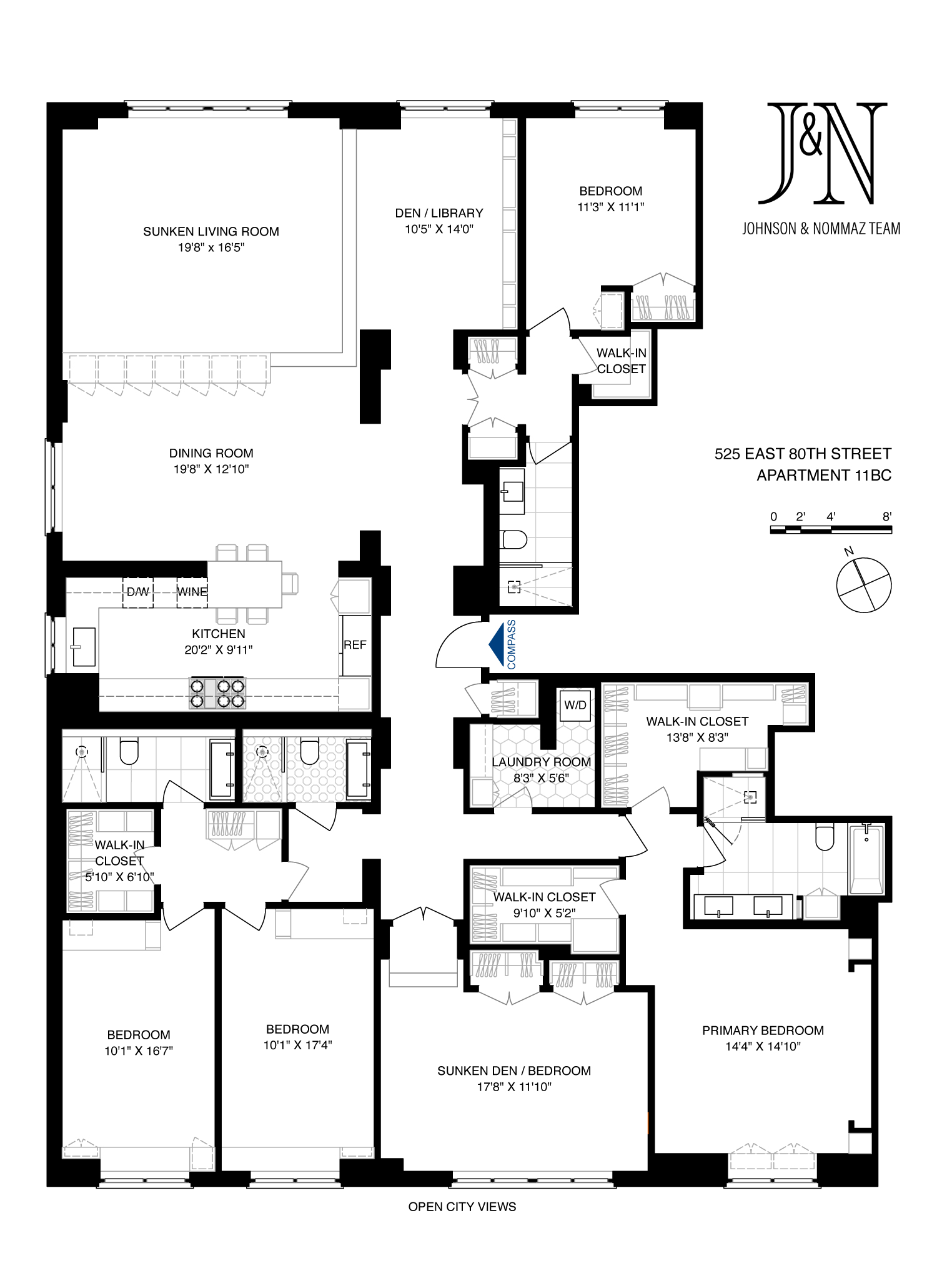 Floorplan for 525 East 80th Street, 11BC