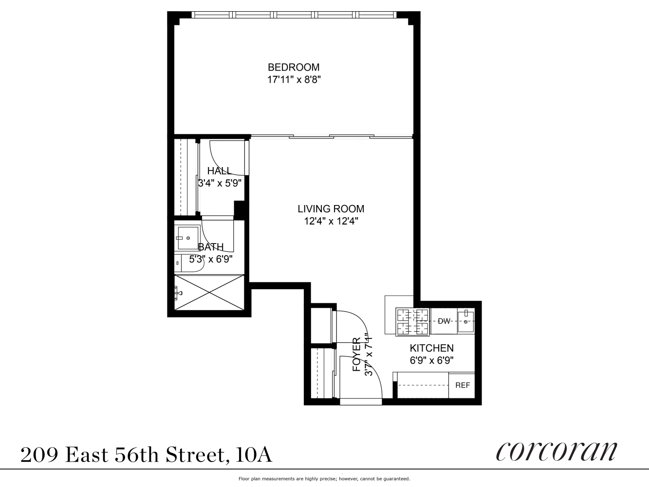 Floorplan for 209 East 56th Street, 10A