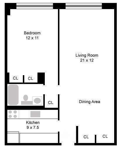 Floorplan for 407 Park Avenue, 11F