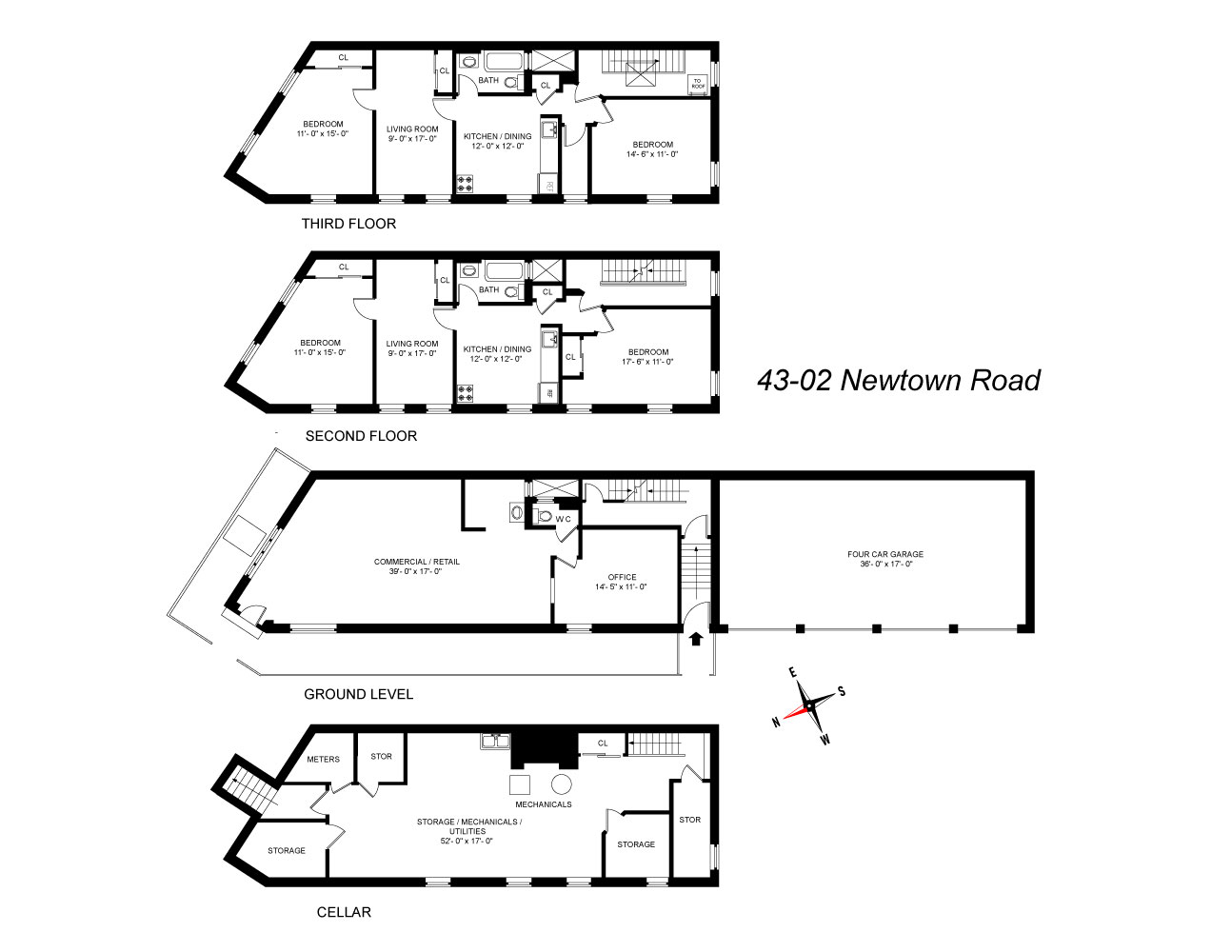 Floorplan for 31-11 43rd Street