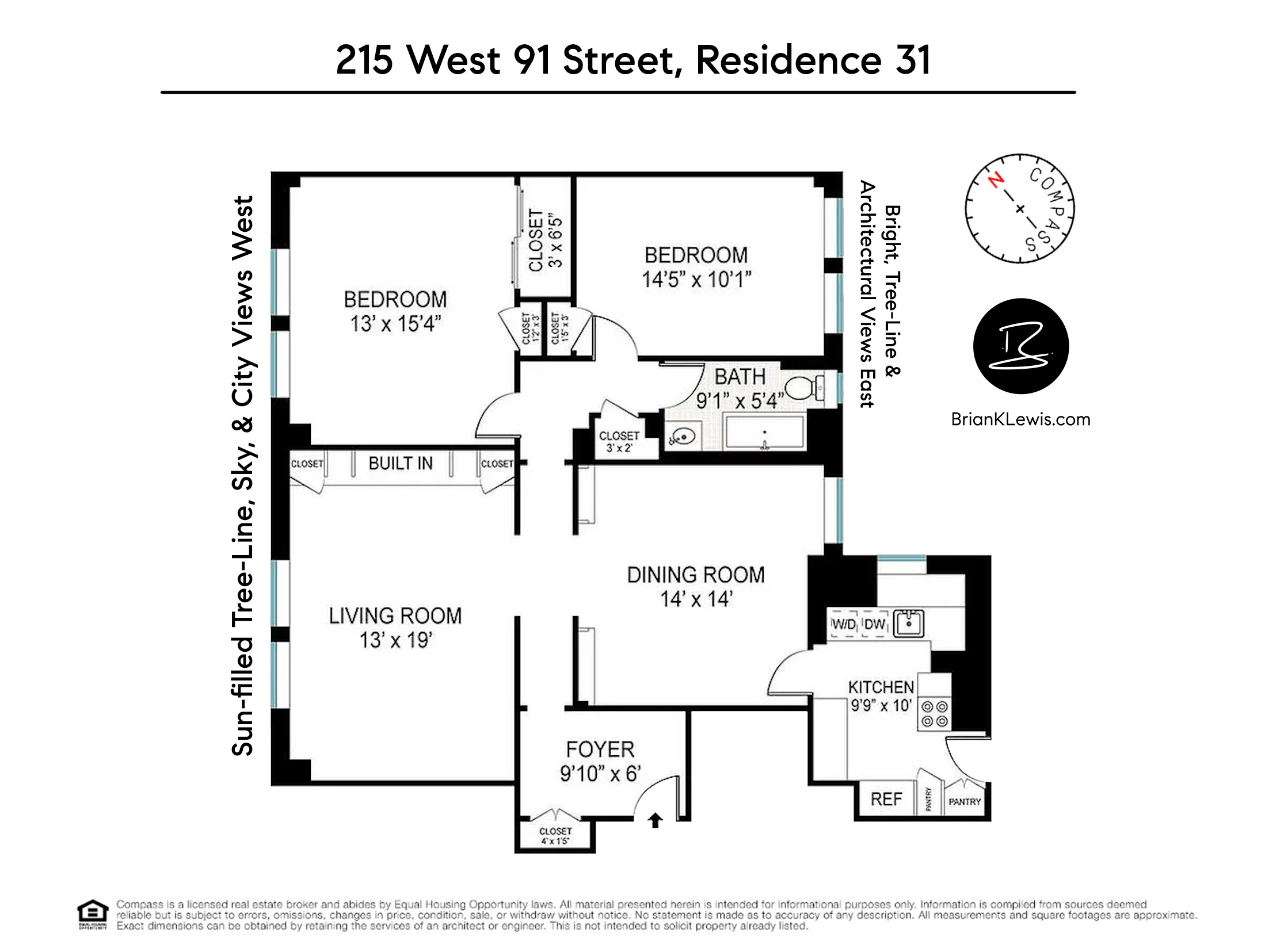 Floorplan for 215 West 91st Street, 31