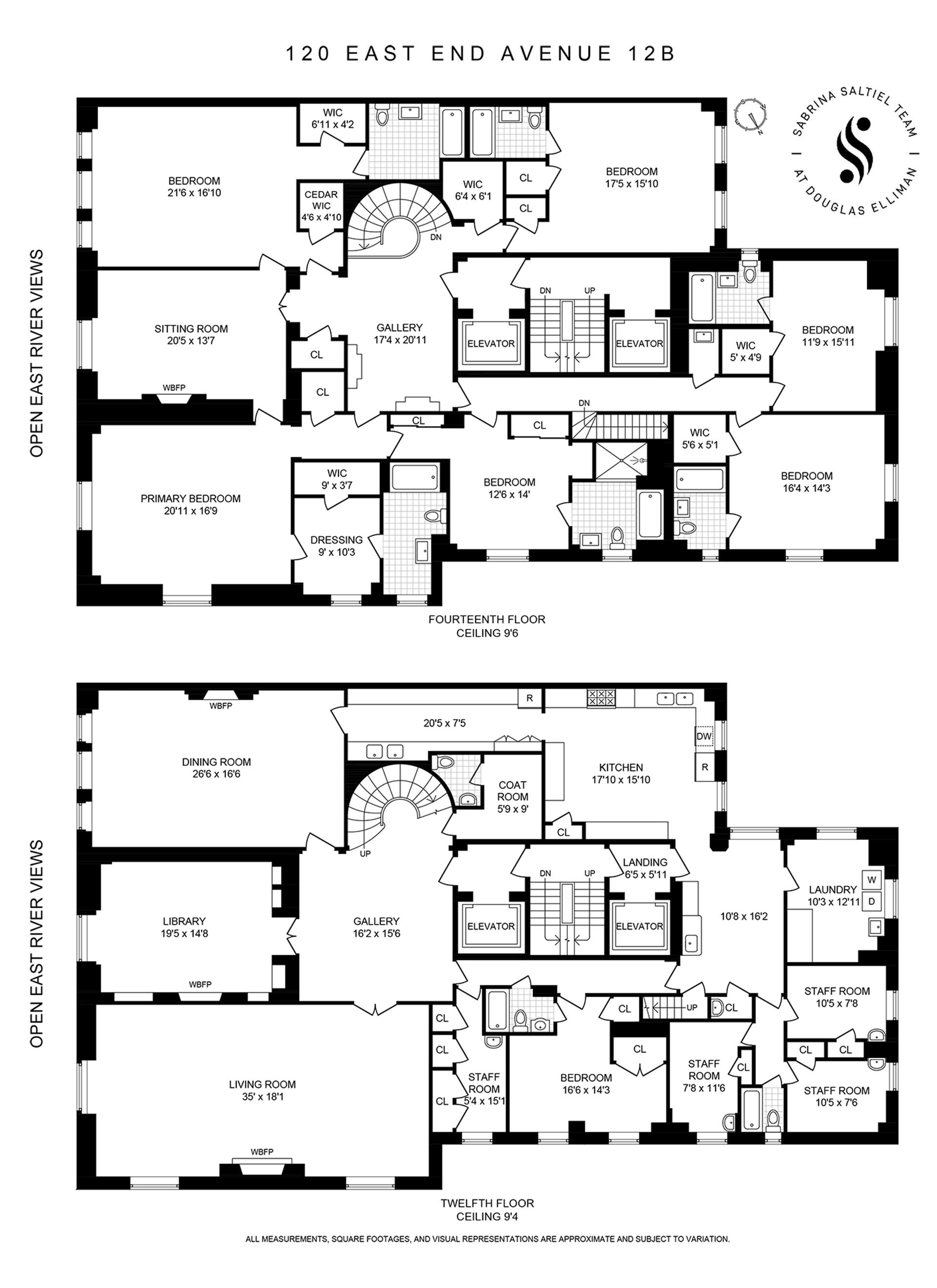 Floorplan for 120 East End Avenue, 12B