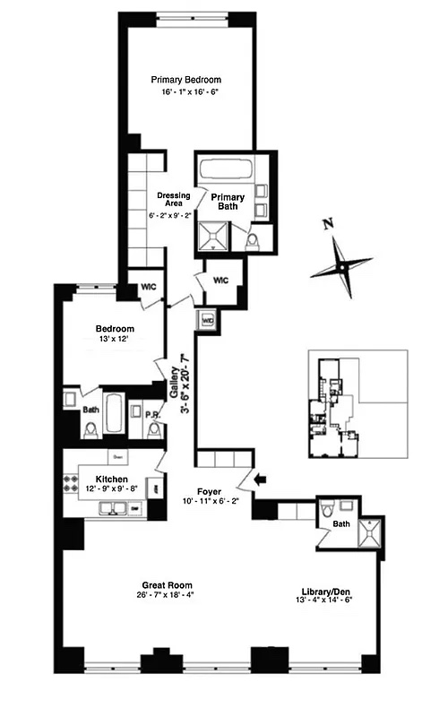 Floorplan for 50 Gramercy Park, 5A