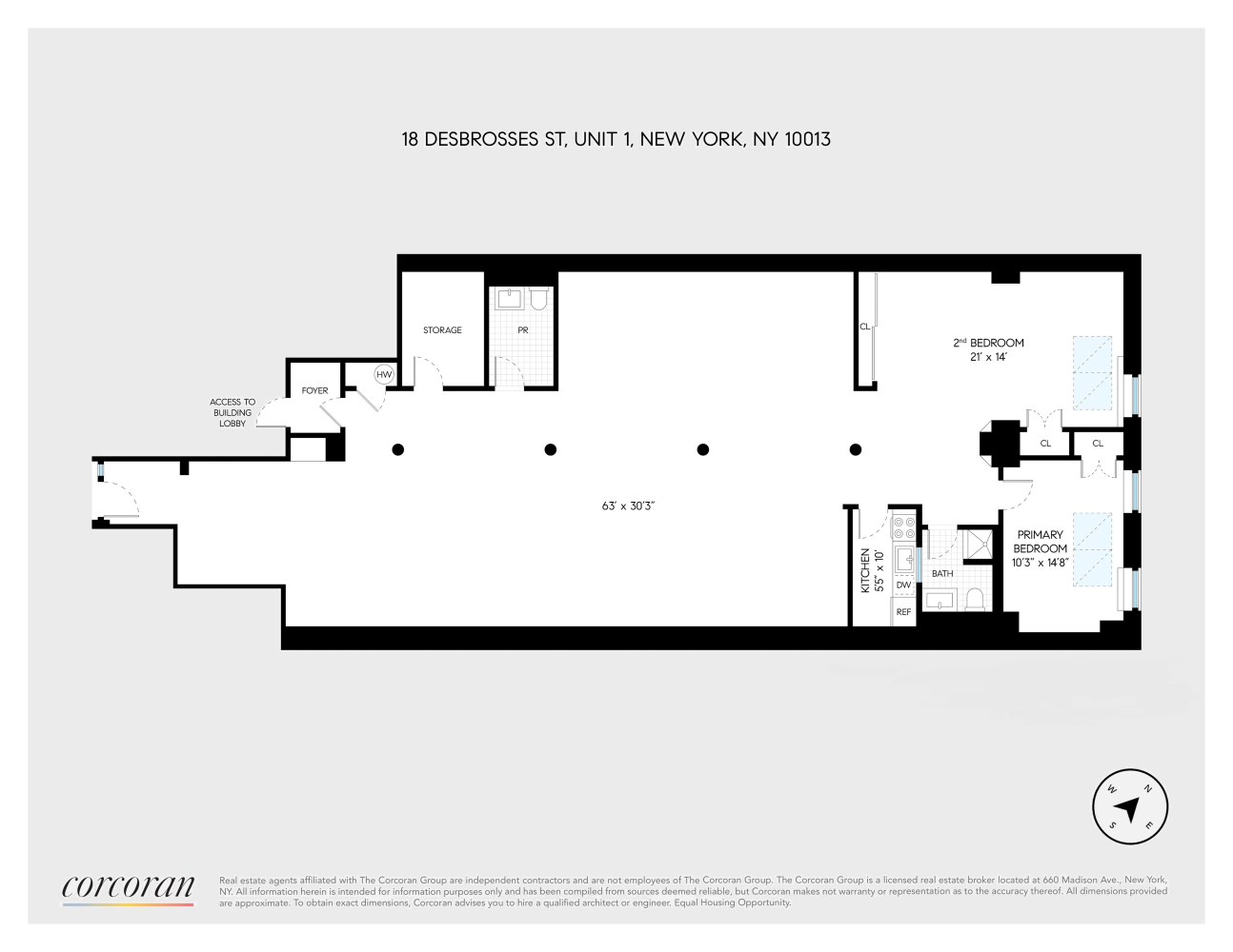 Floorplan for 18 Desbrosses Street, 1