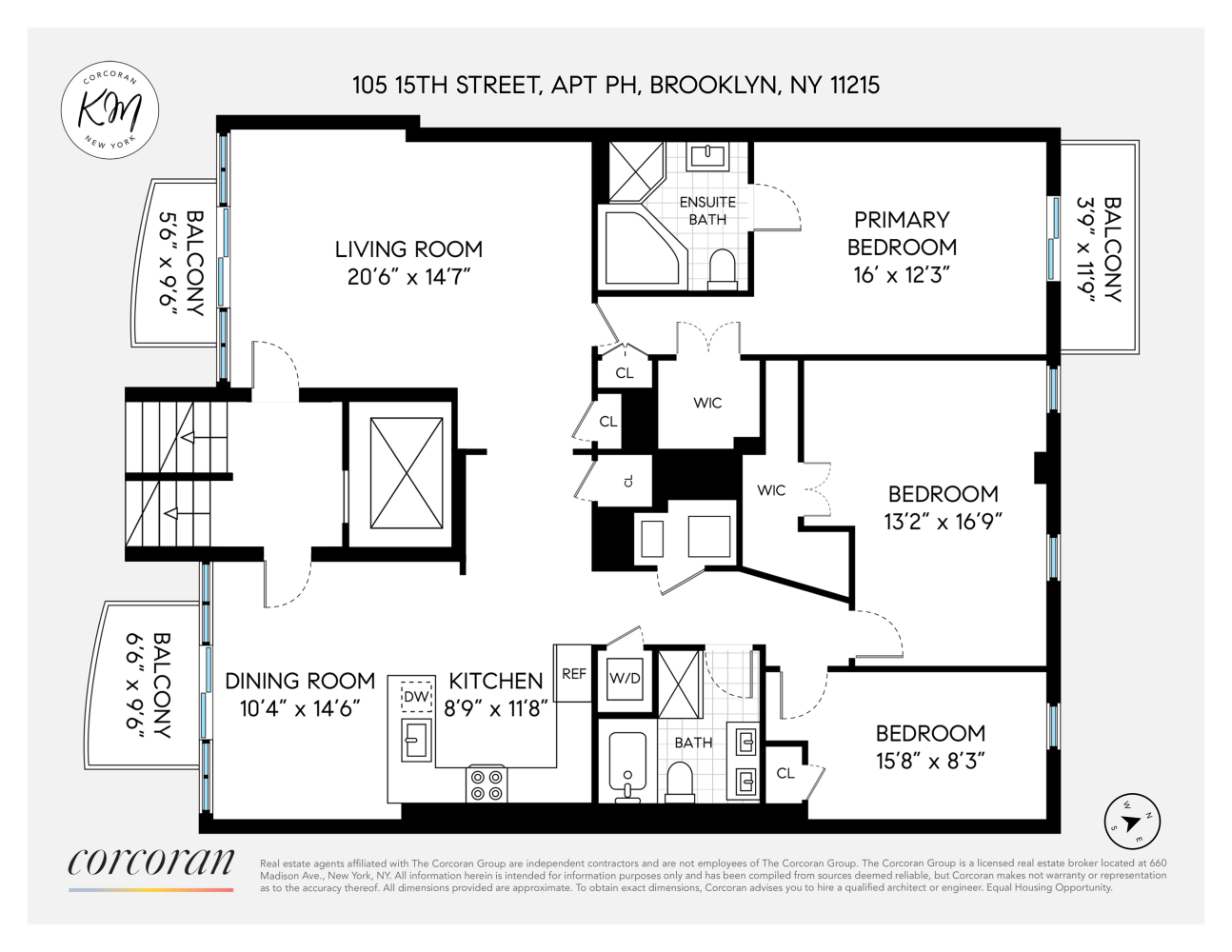 Floorplan for 105 15th Street, 5THFLOOR