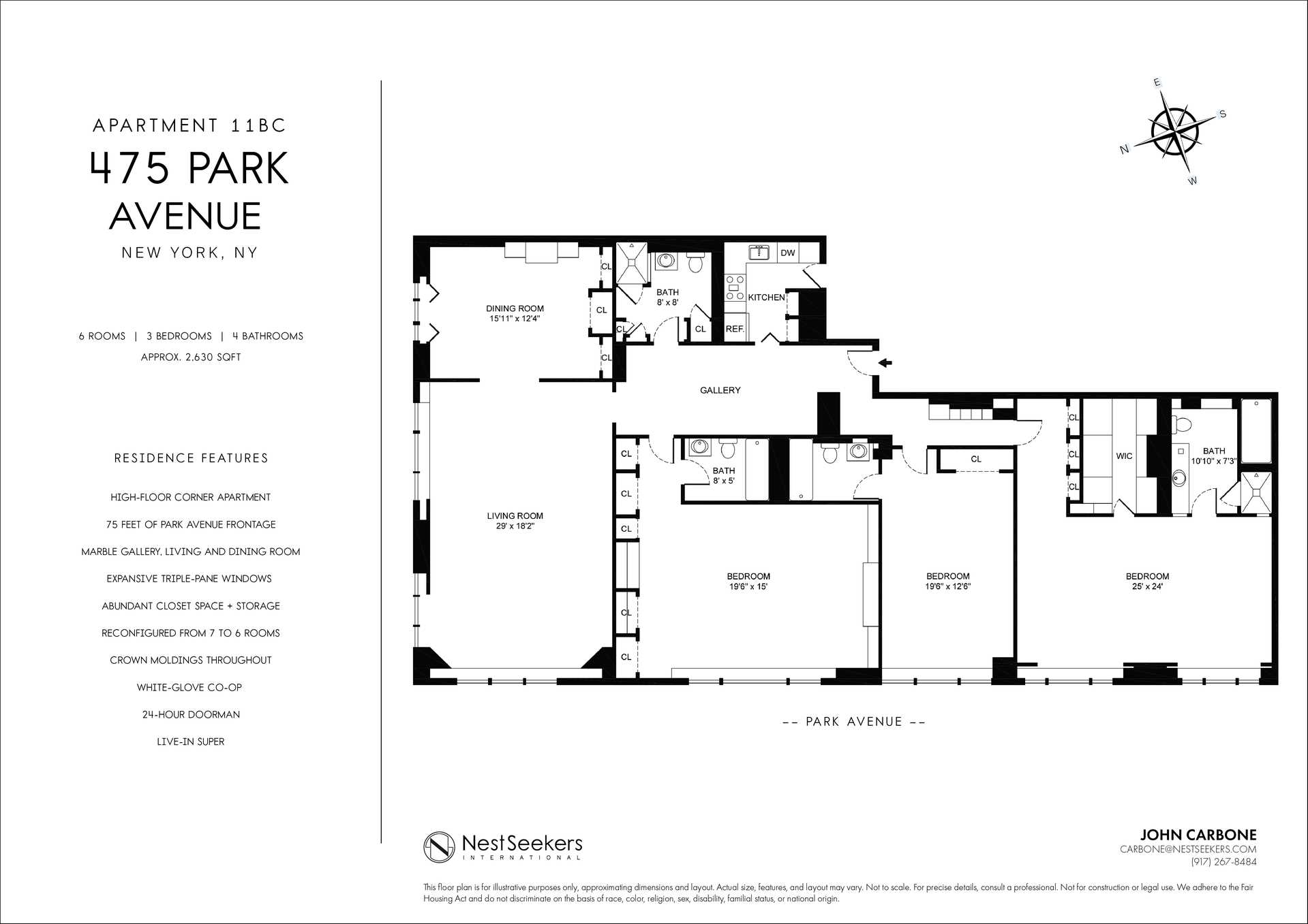 Floorplan for 475 Park Avenue, 11-BC