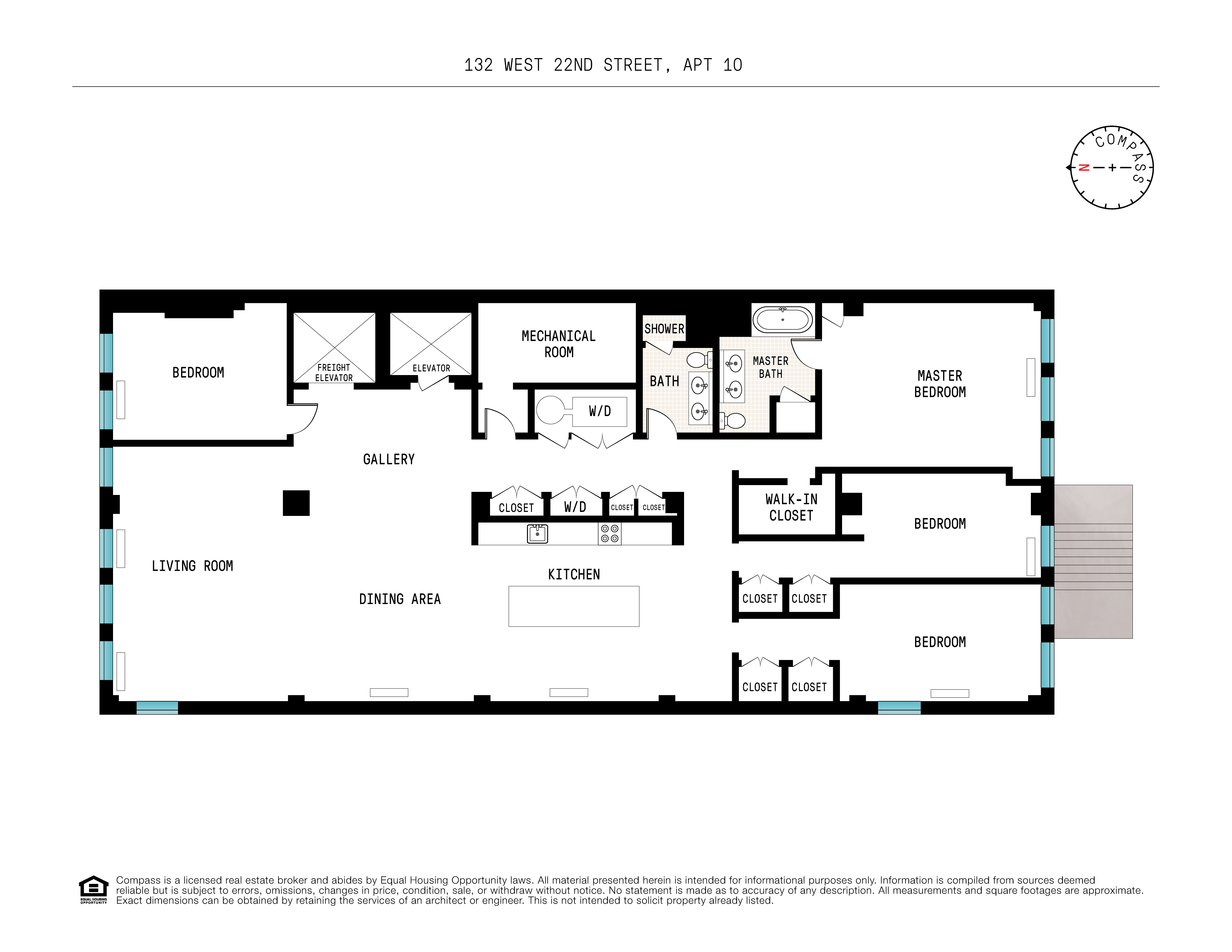 Floorplan for 132 West 22nd Street, 10