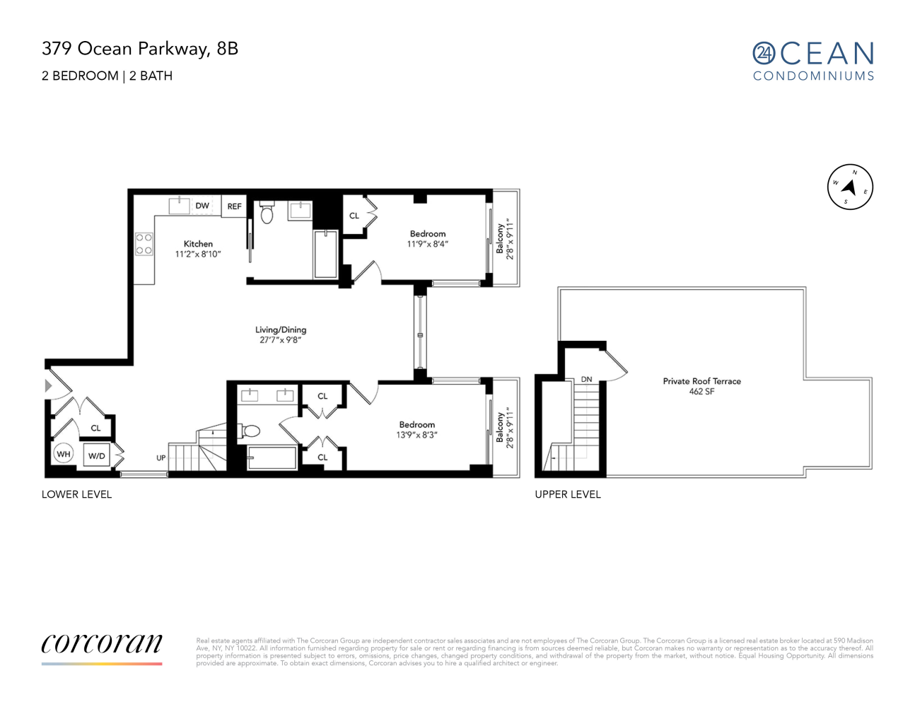 Floorplan for 379 Ocean Parkway, 8B