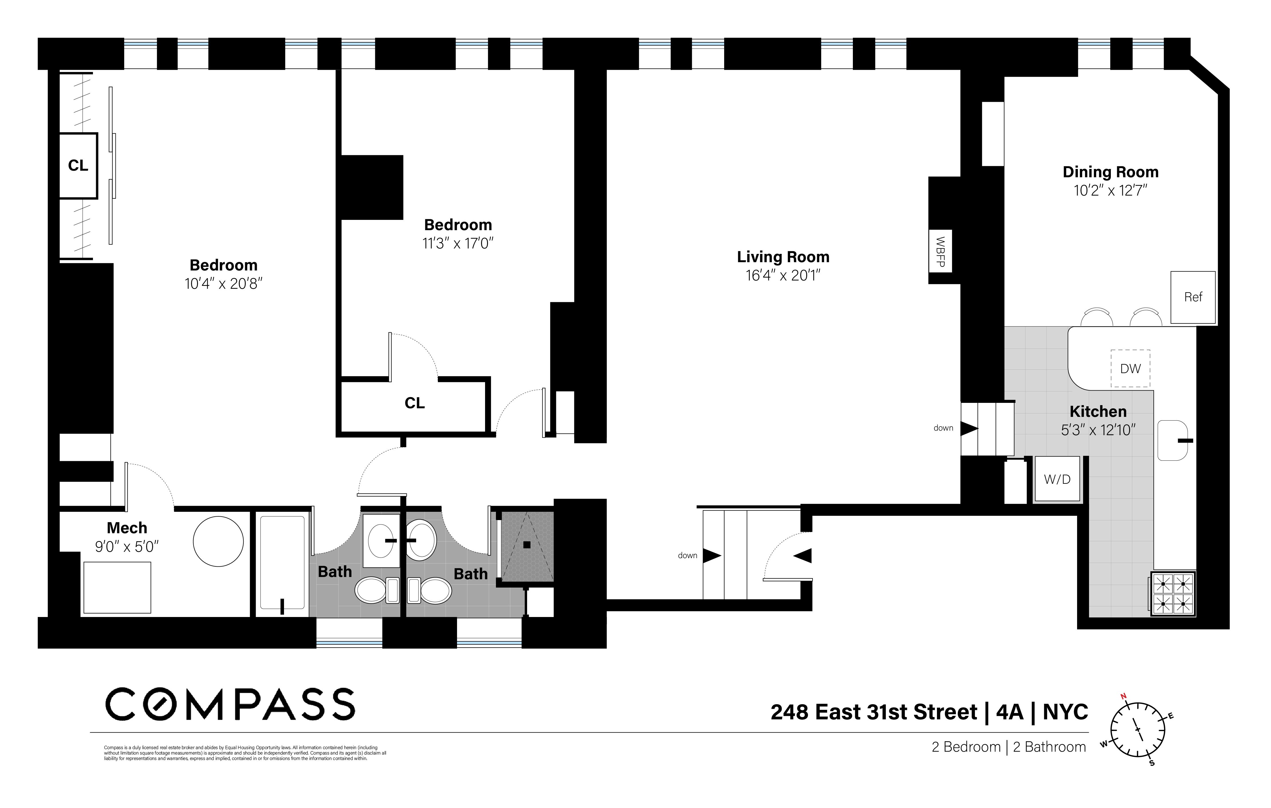 Floorplan for 248 East 31st Street, 4A