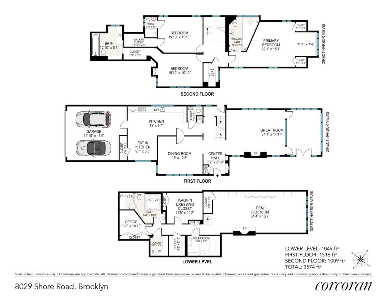 Floorplan for 8029 Shore Road