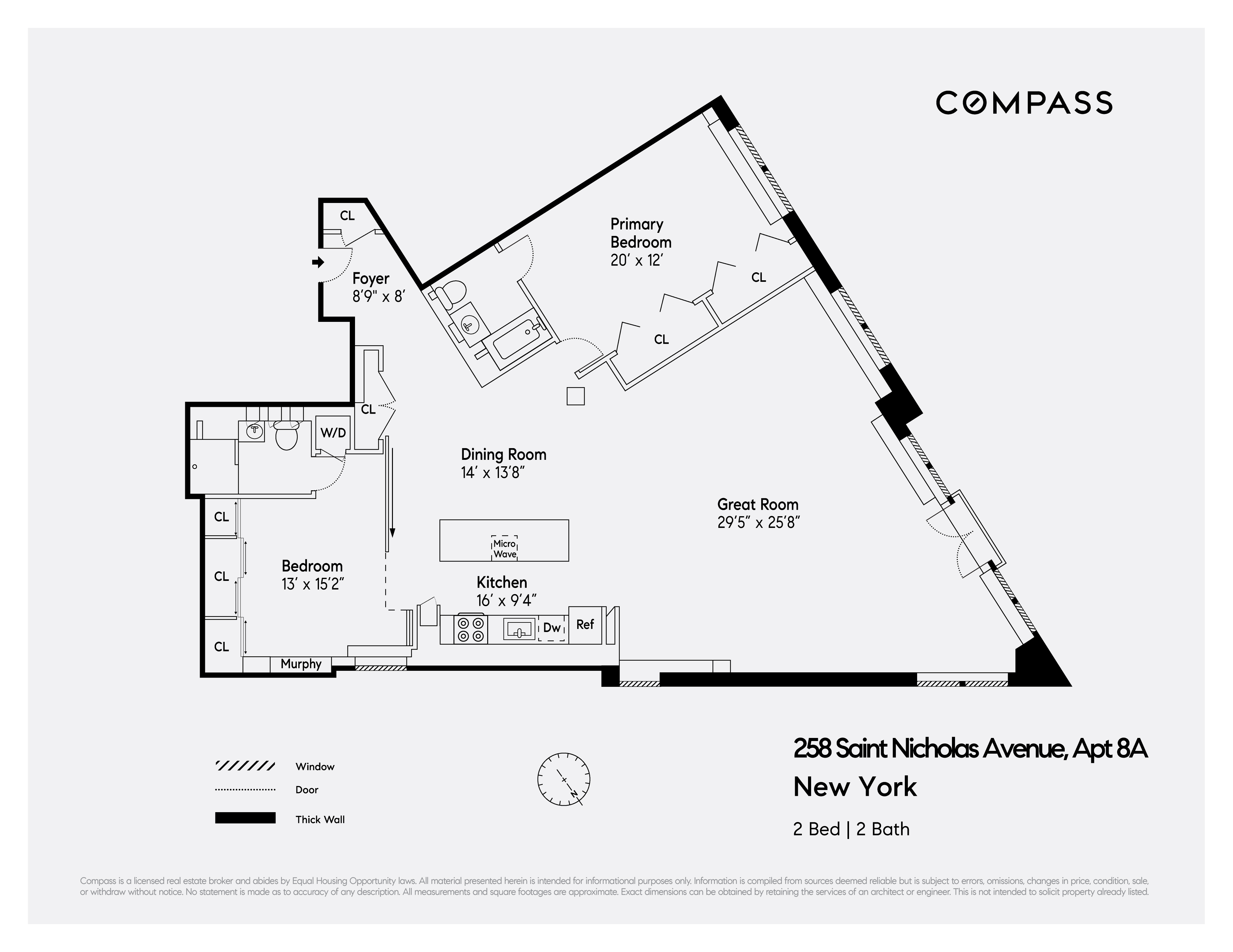 Floorplan for 258 St Nicholas Avenue, 8A