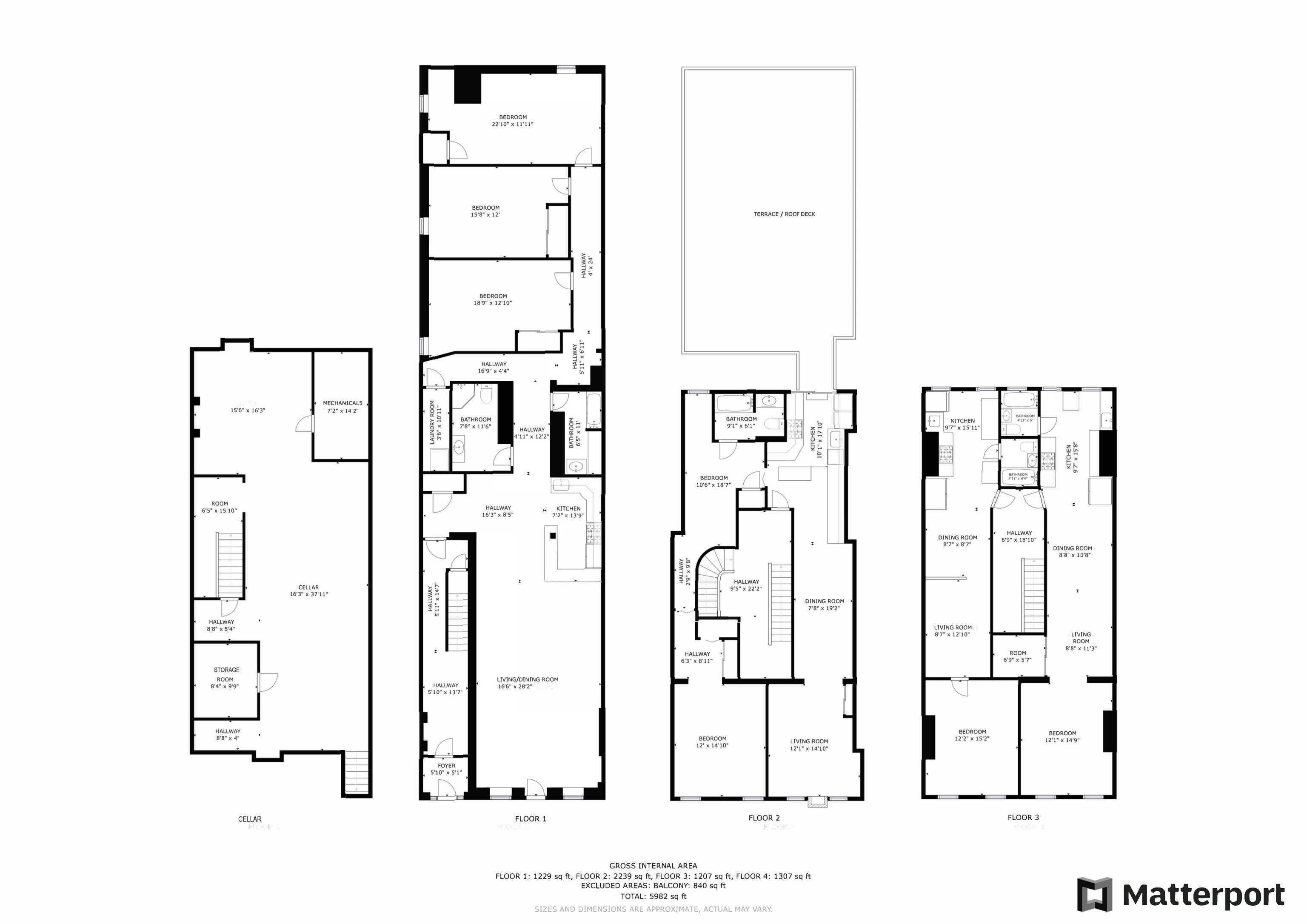 Floorplan for 863 Grand Street