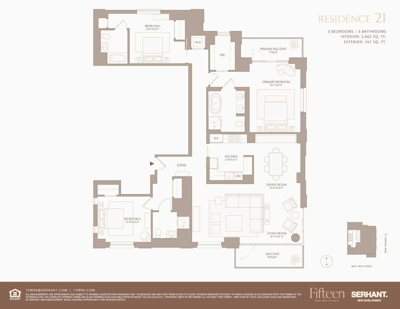 Floorplan for 15 West 96th Street, 21