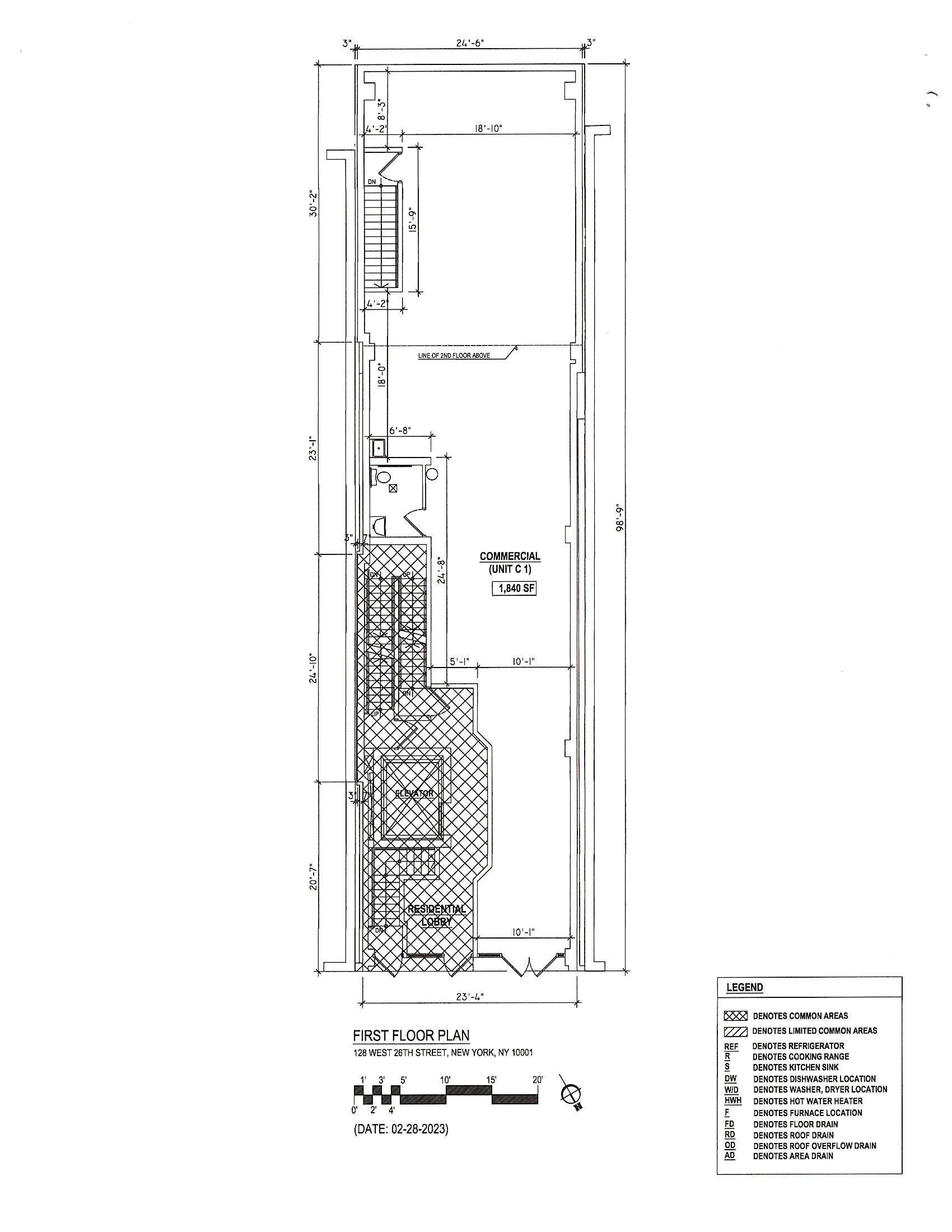 Floorplan for 128 West 26th Street, G