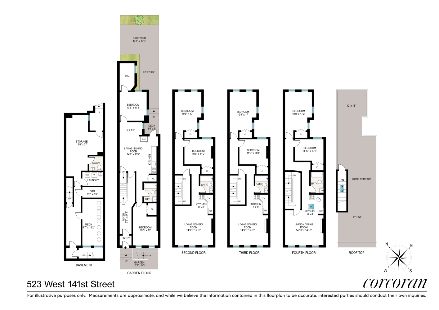 Floorplan for 523 West 141st Street