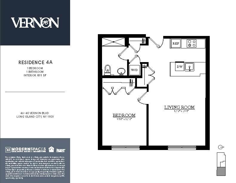 Floorplan for 46-40 Vernon Boulevard, 4-A