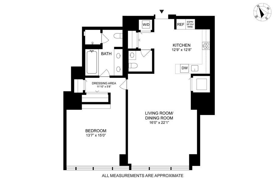 Floorplan for 157 West 57th Street, 42-C