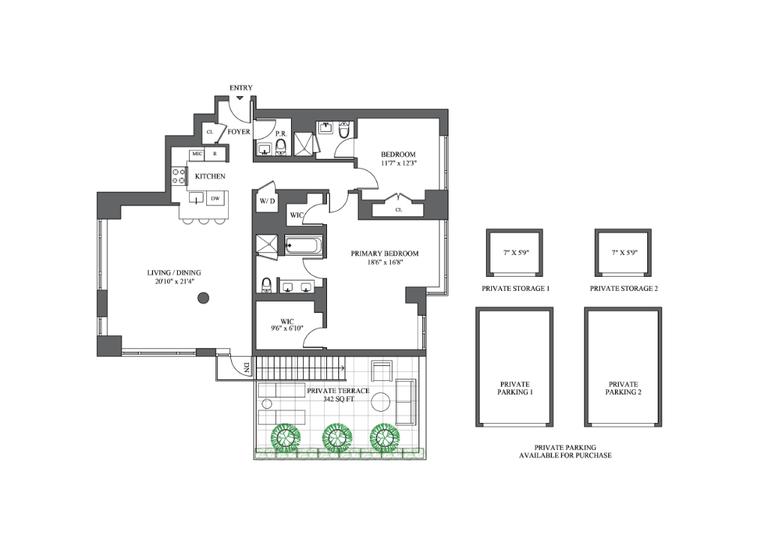 Floorplan for 261 West 28th Street, 10D