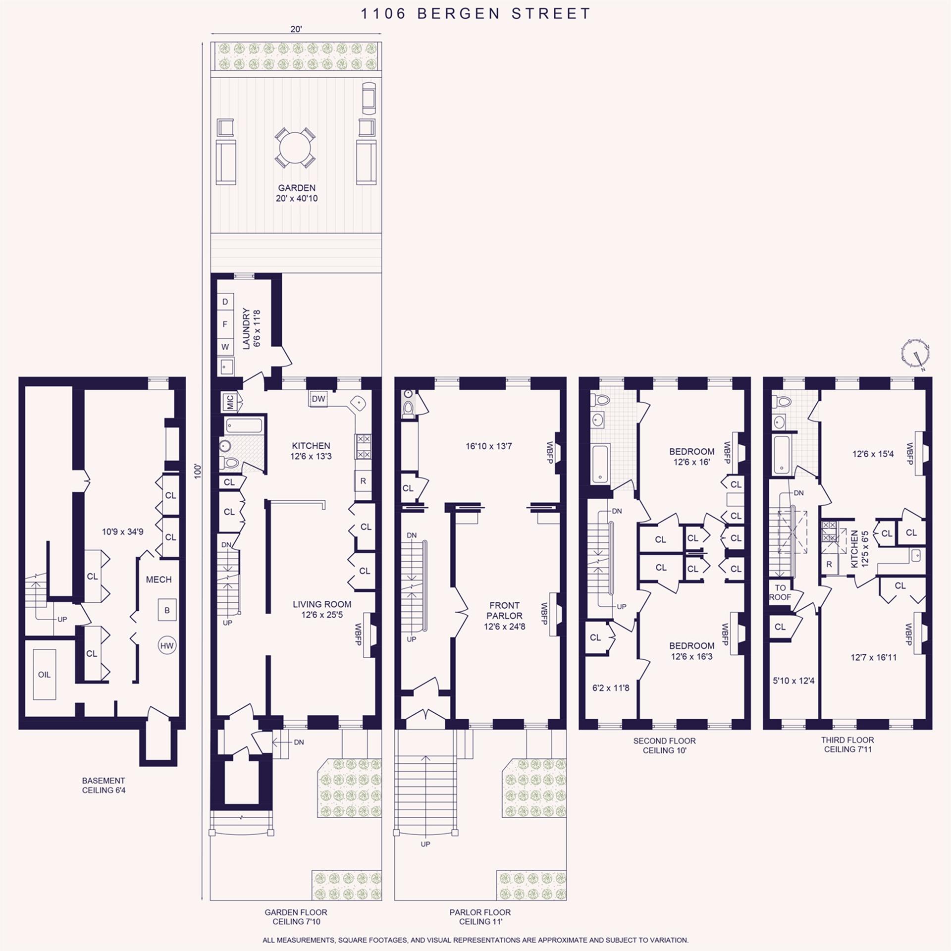 Floorplan for 1106 Bergen Street