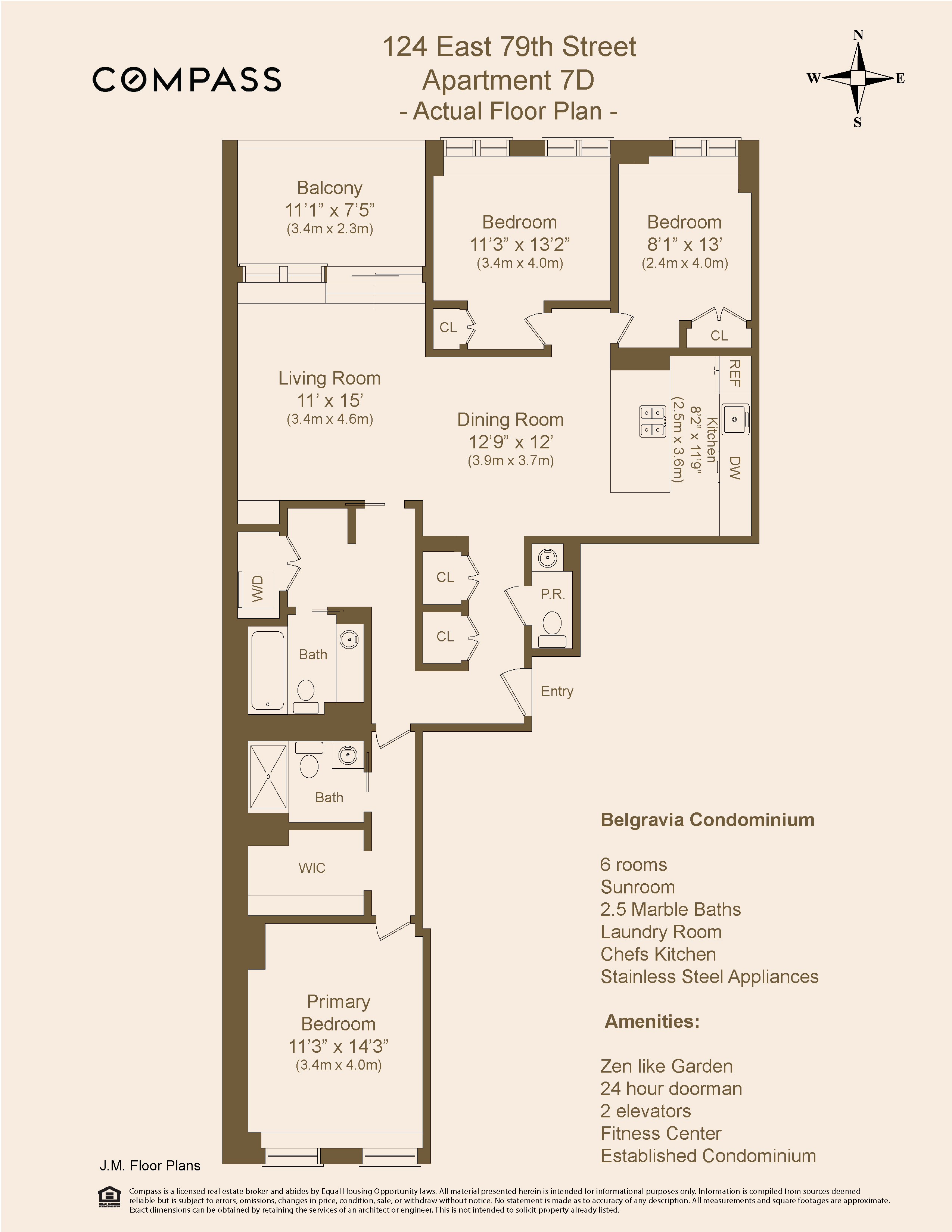 Floorplan for 124 East 79th Street, 7D