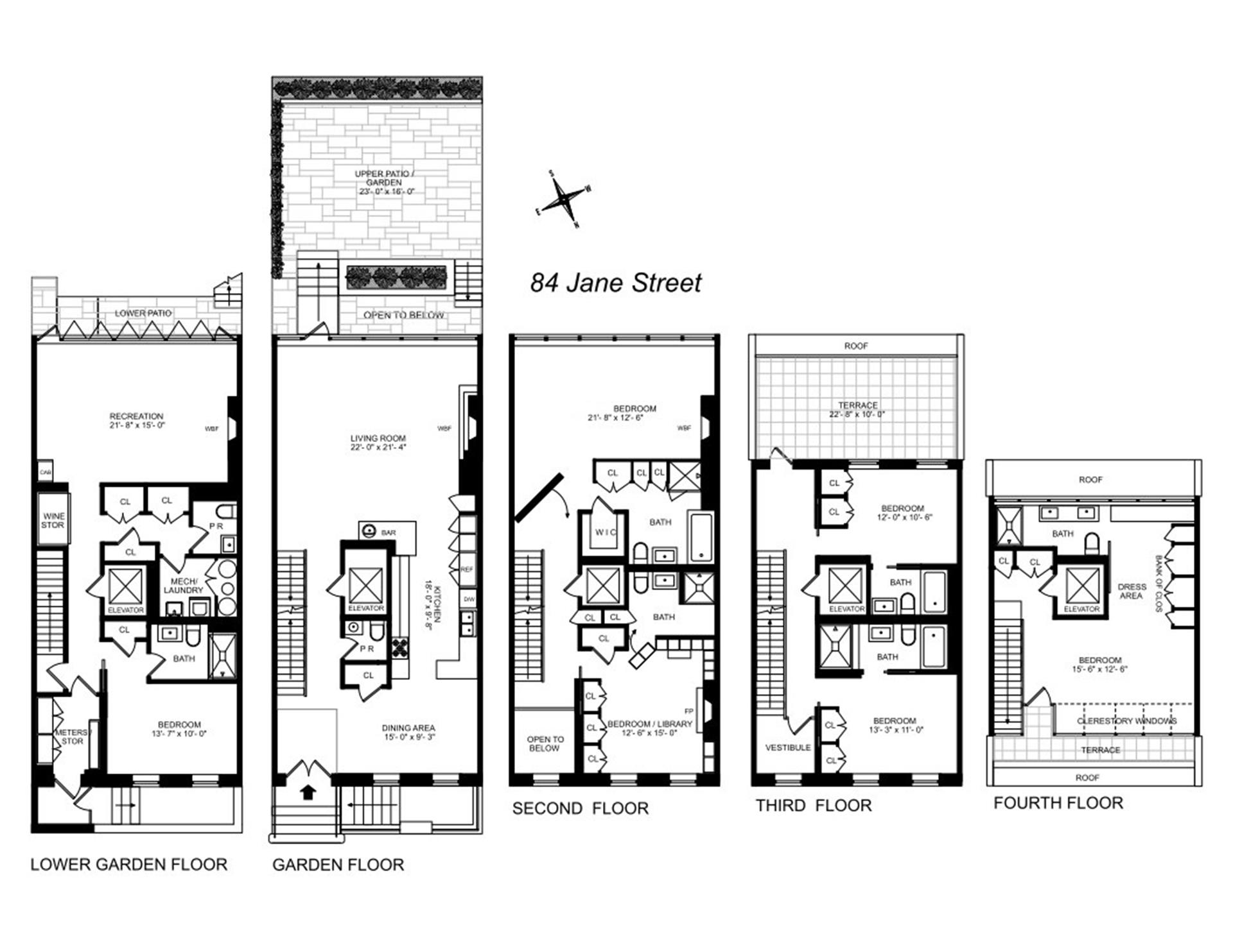 Floorplan for 84 Jane Street