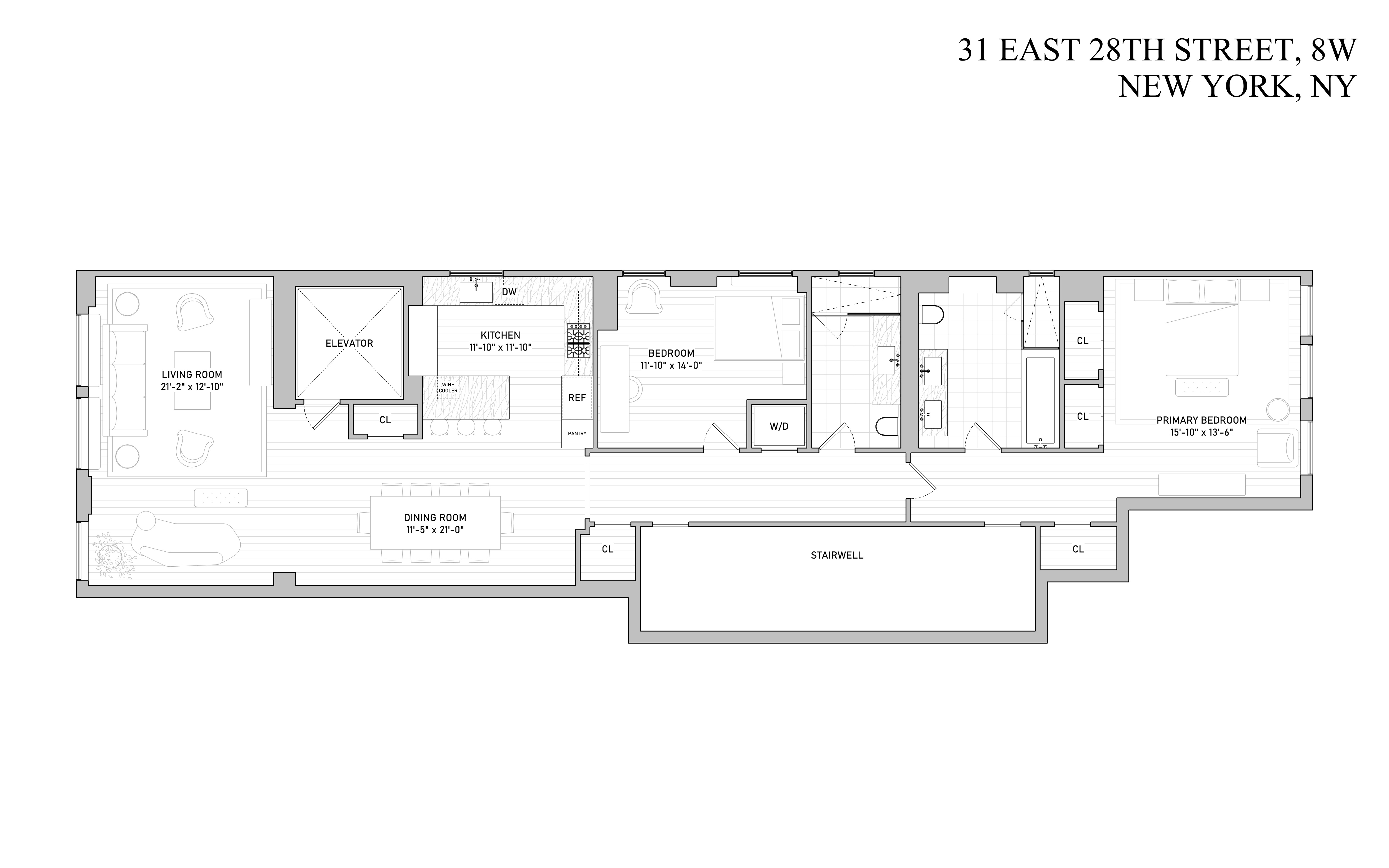 Floorplan for 31 East 28th Street, 8W