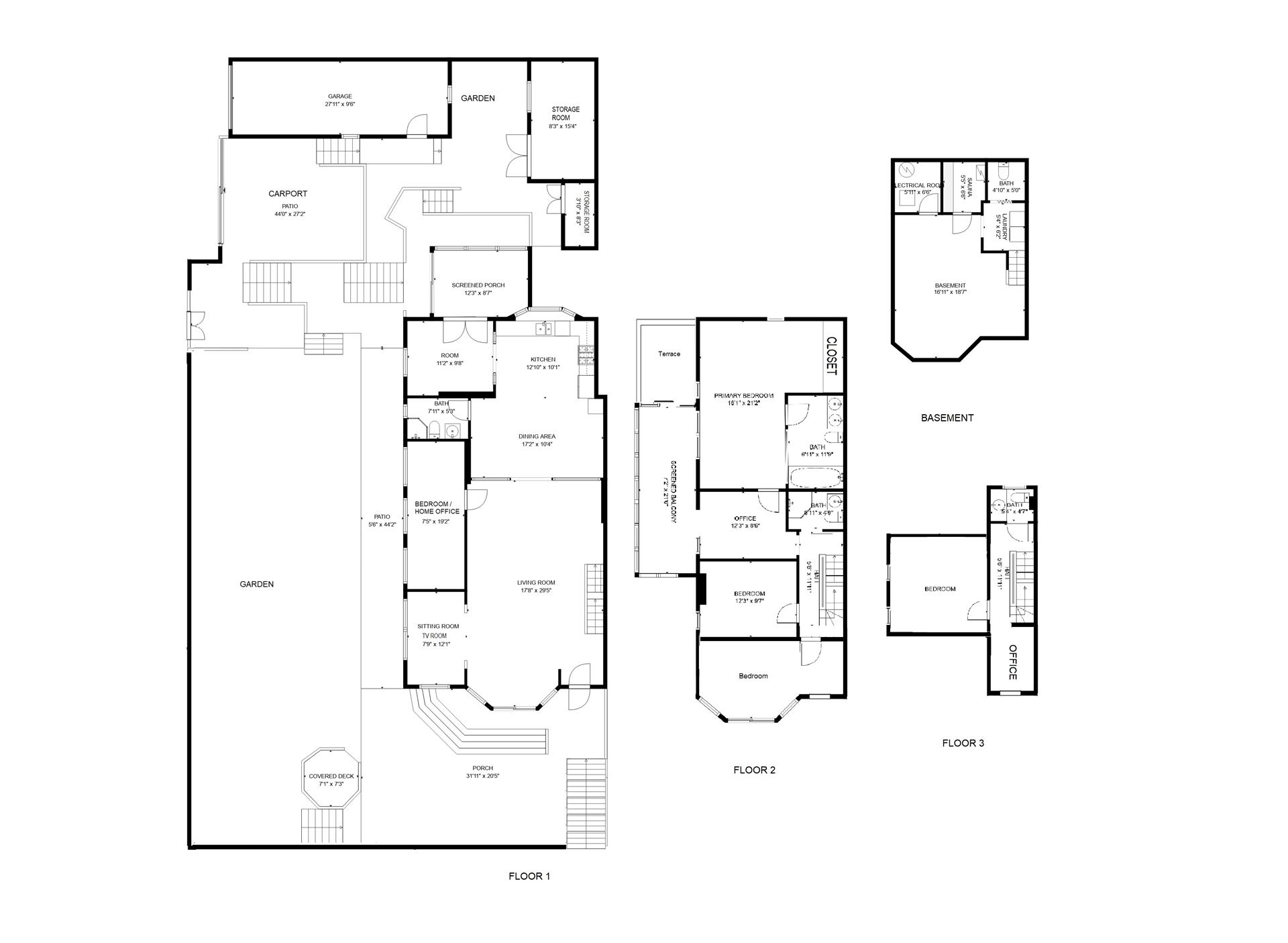 Floorplan for 6635 Bergen Place, HOUSE