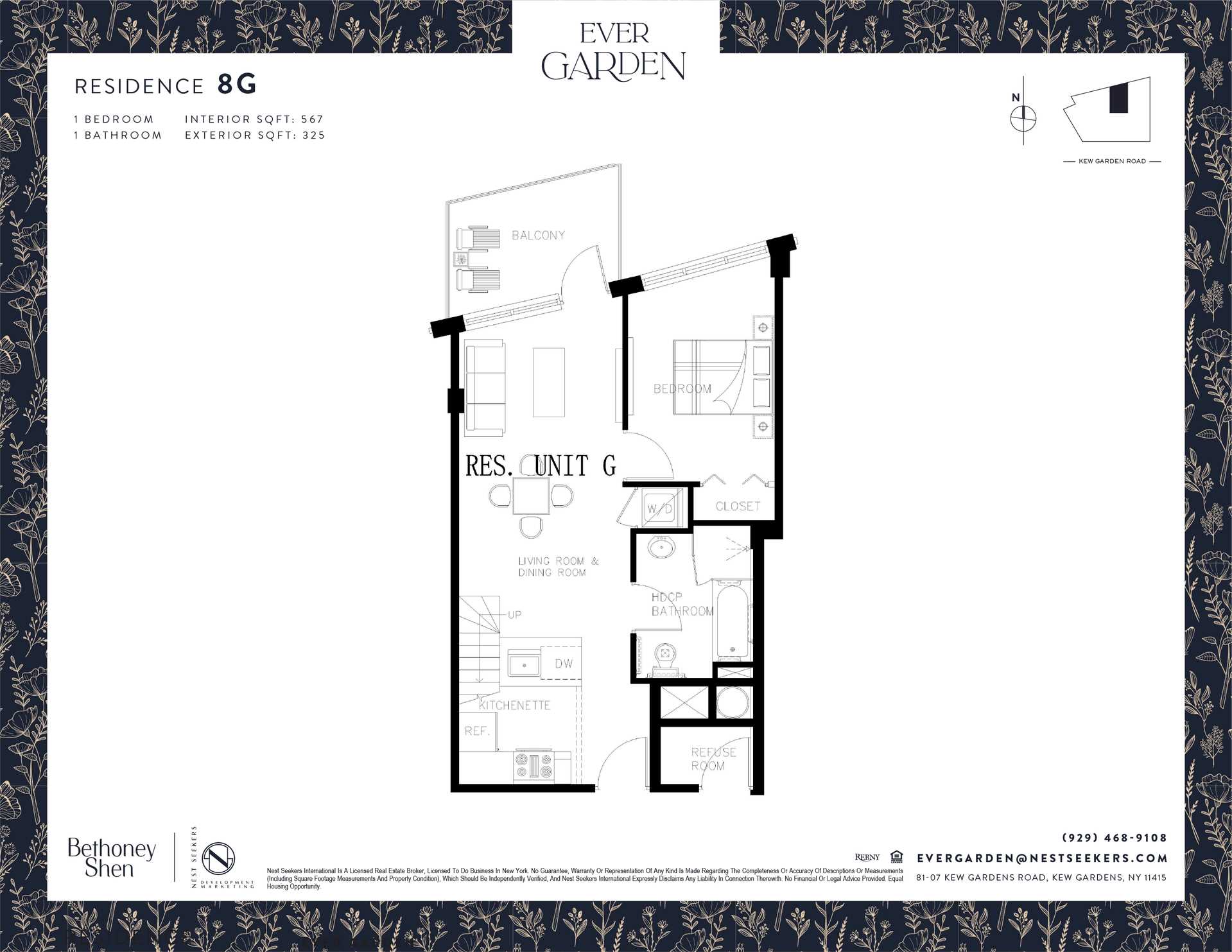 Floorplan for 81-07 Kew Gardens Road, 8-G