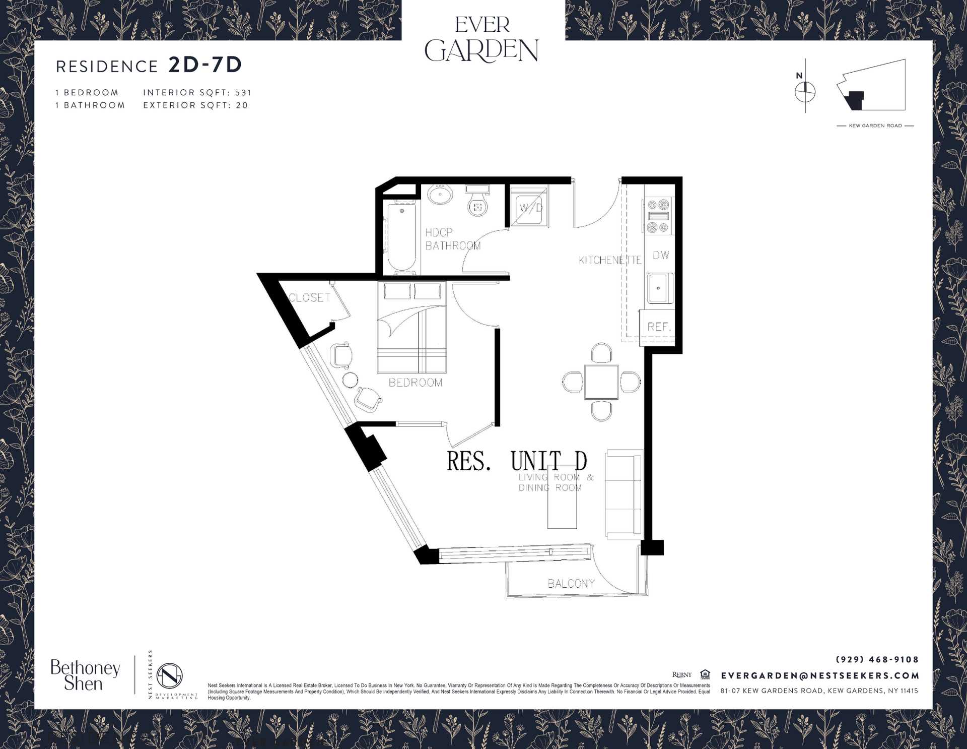 Floorplan for 81-07 Kew Gardens Road, 3-D