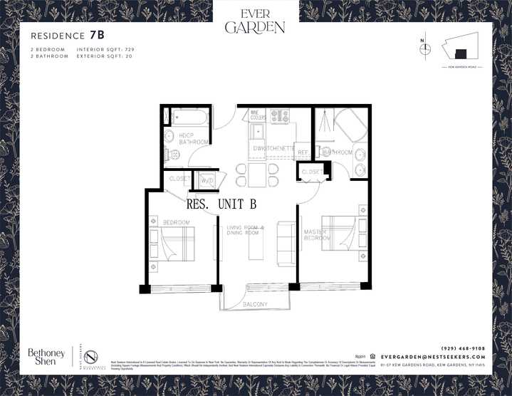 Floorplan for 81-07 Kew Gardens Road, 7-B