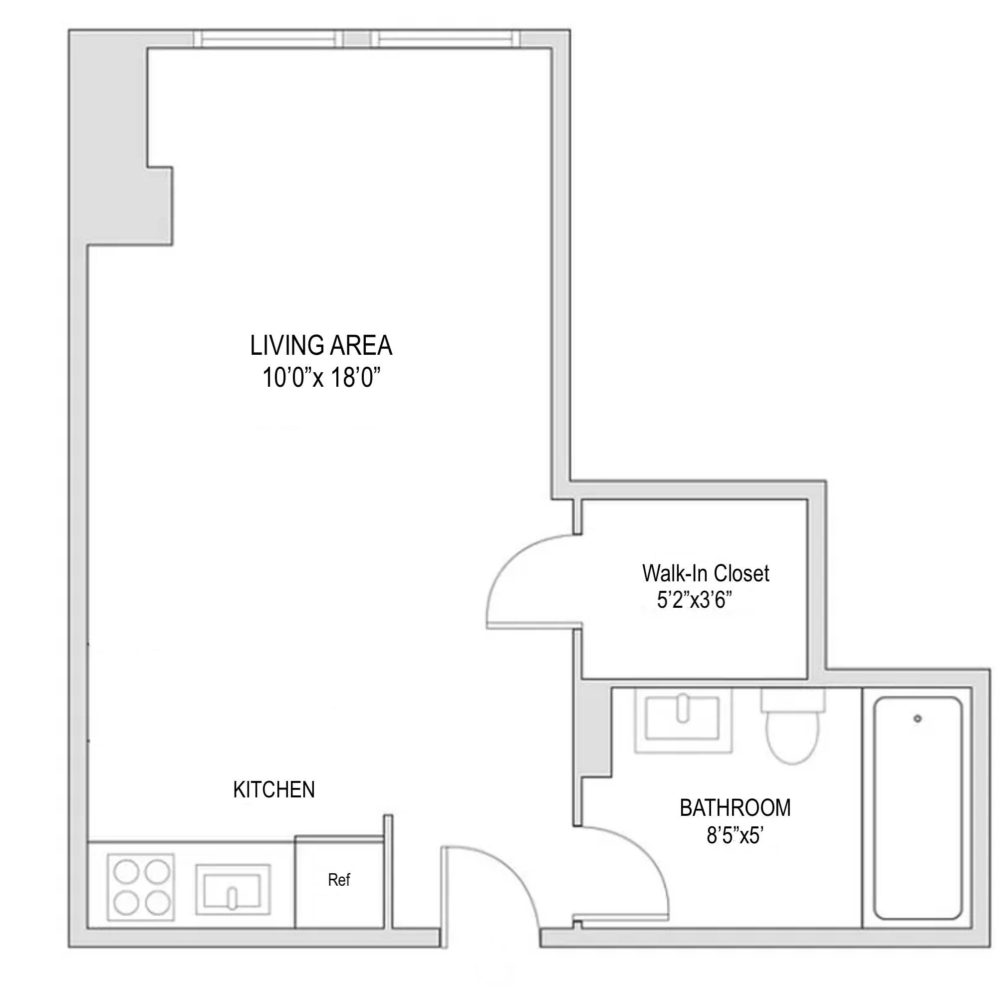 Floorplan for 457 West 57th Street, 108