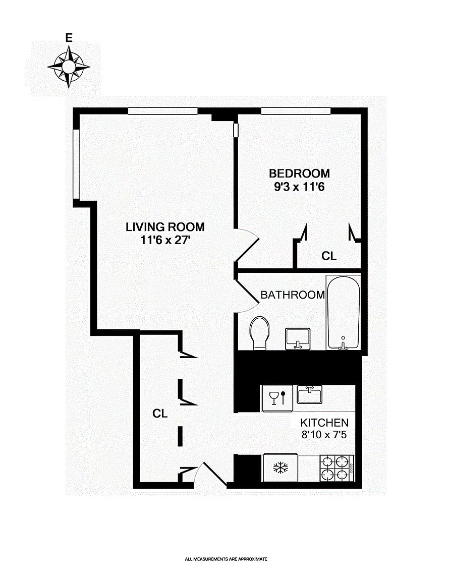 Floorplan for 100 West 39th Street, 37E