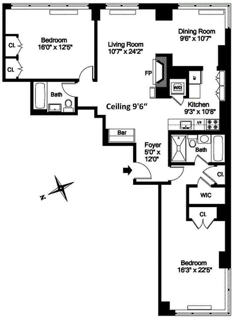 Floorplan for 404 East 76th Street, 30C