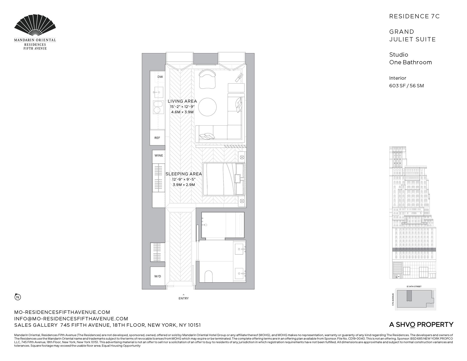 Floorplan for 685 5th Avenue, 7C