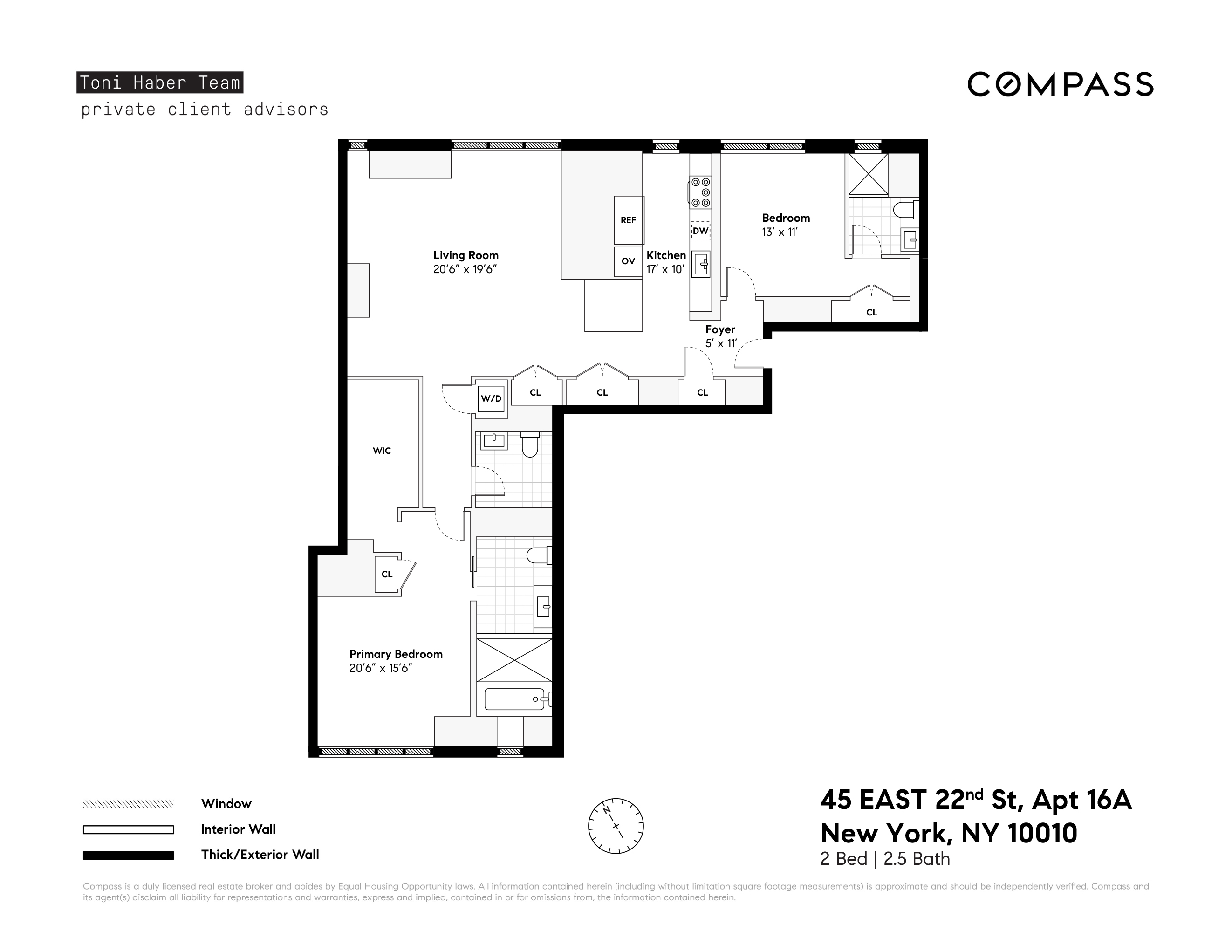 Floorplan for 45 East 22nd Street, 16A