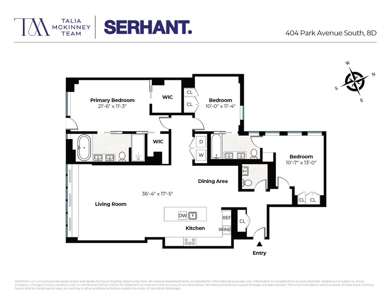 Floorplan for 404 Park Avenue, 8D