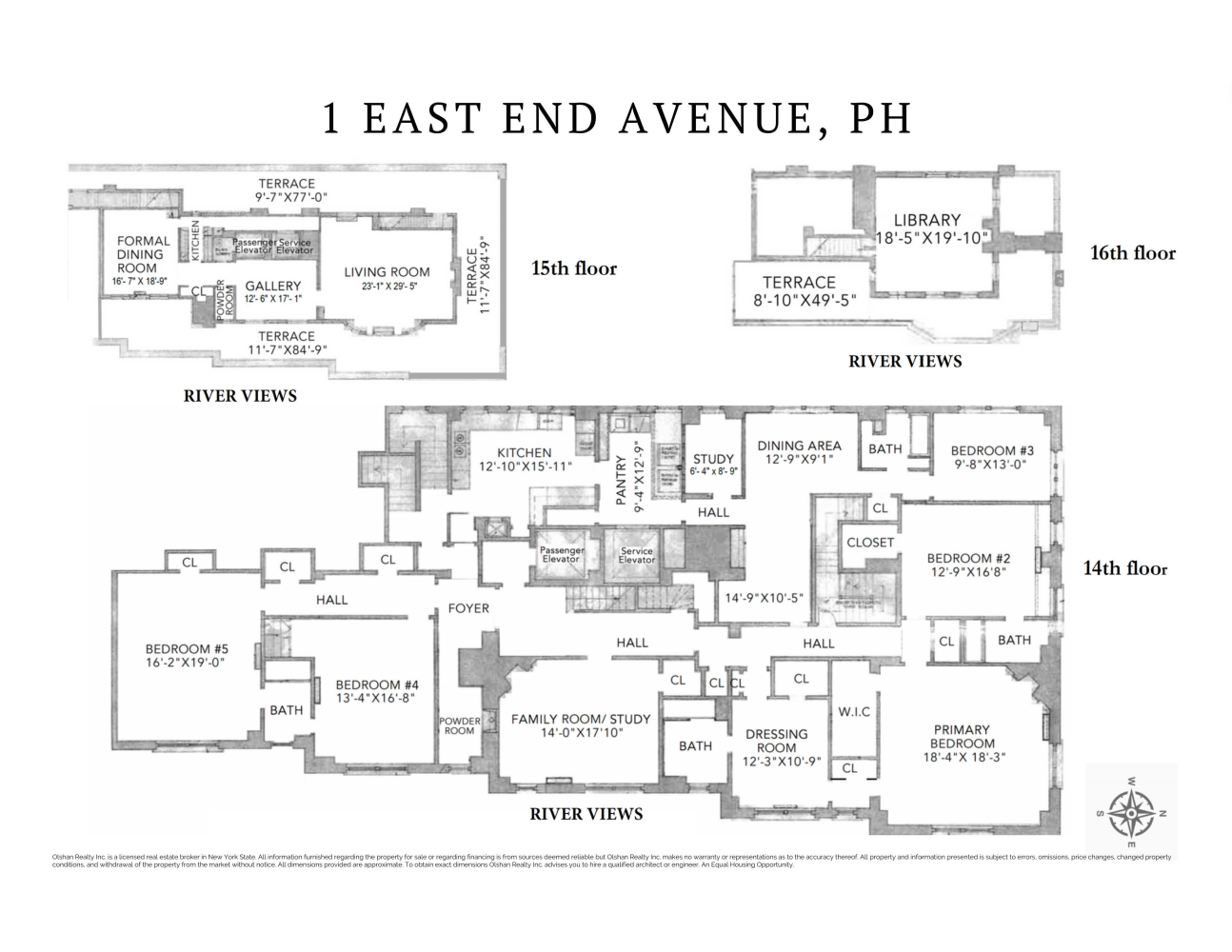 Floorplan for 1 East End Avenue, PHC