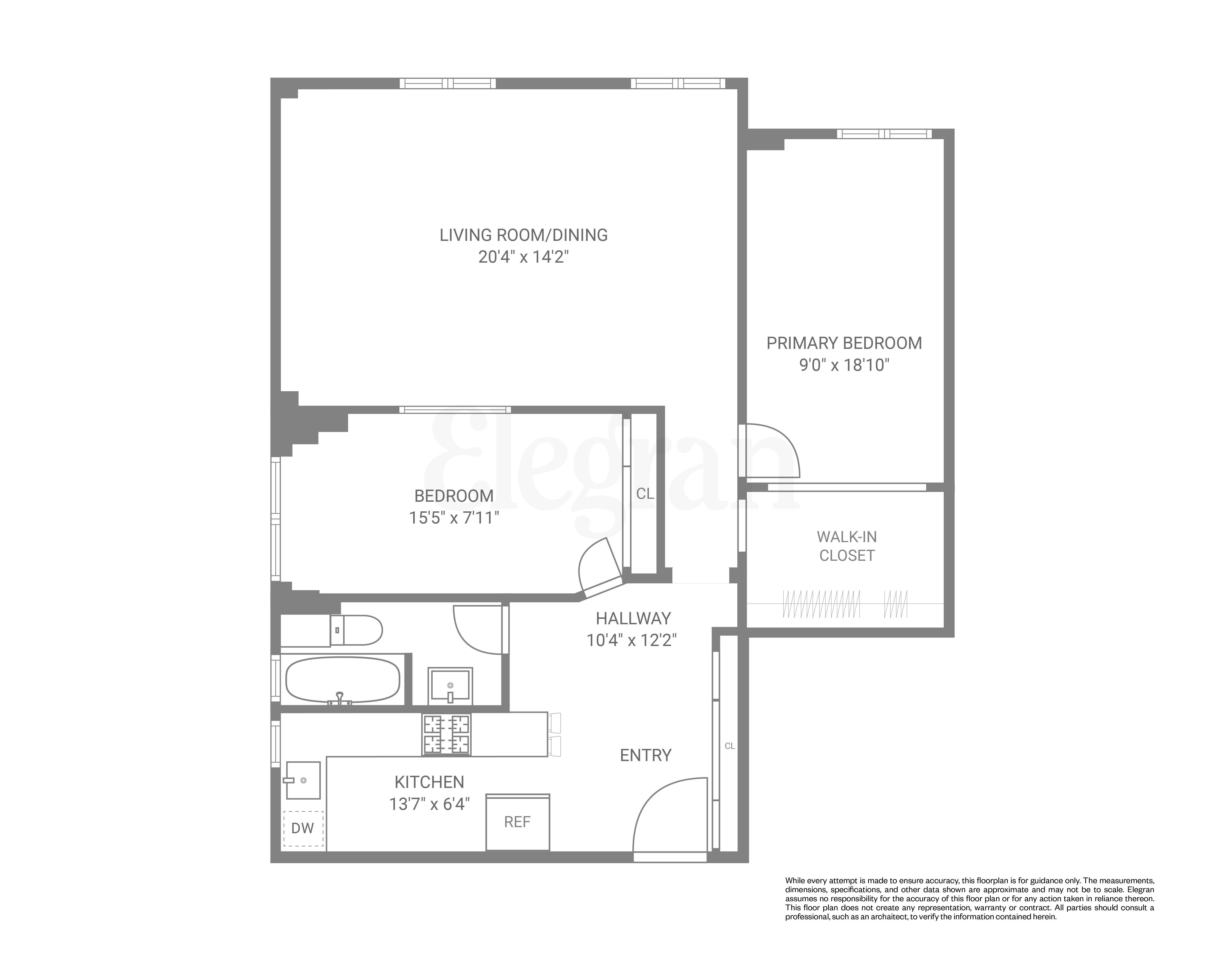 Floorplan for 545 West 111th Street, 3-C