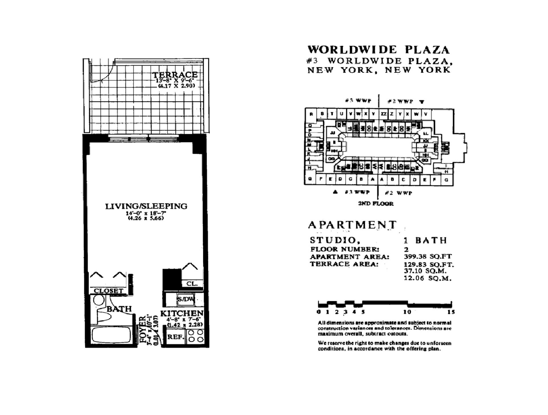 Floorplan for 393 West 49th Street, 2LL