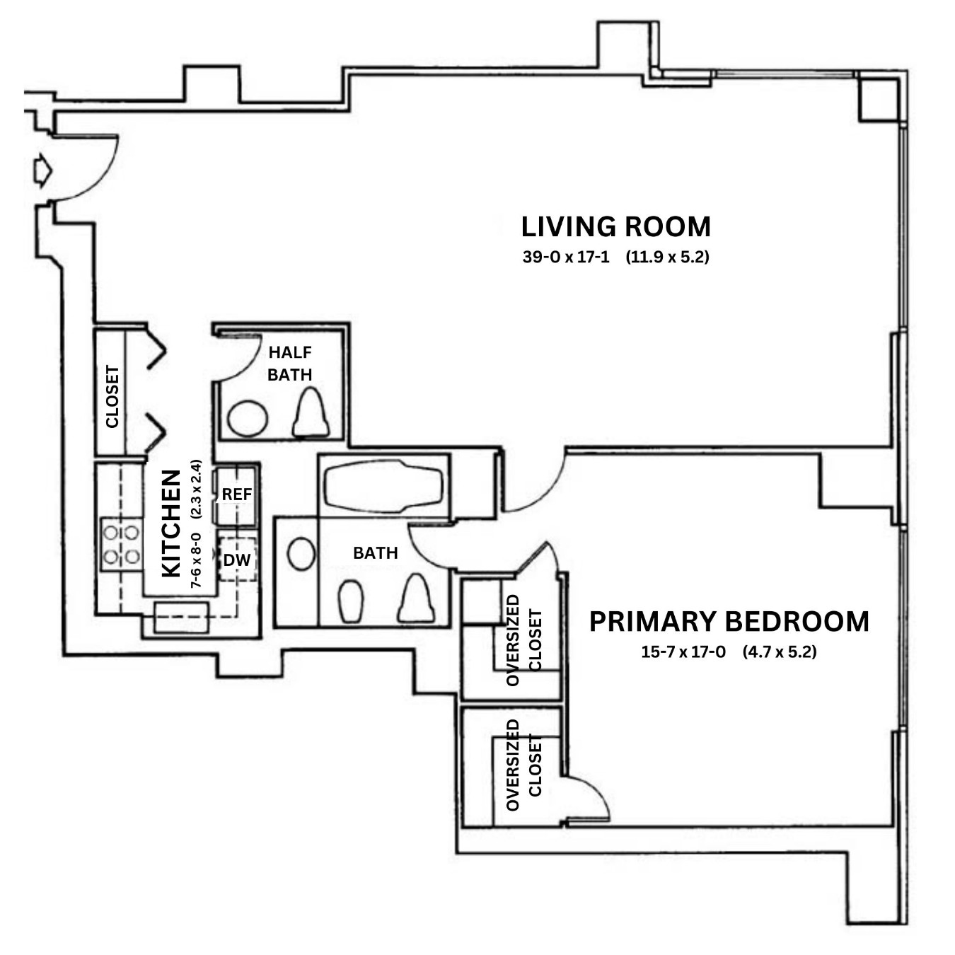 Floorplan for 721 5th Avenue, 53C