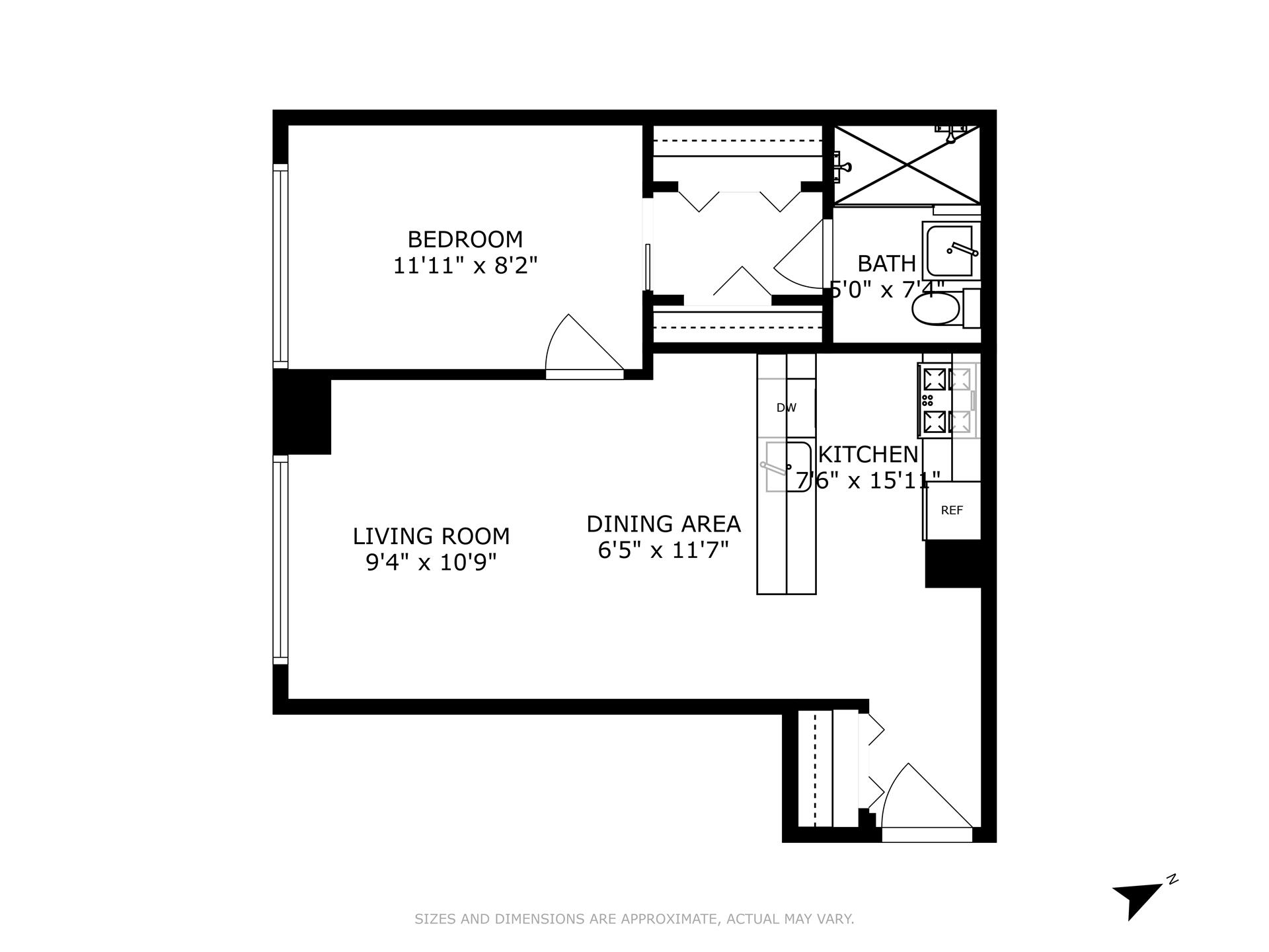 Floorplan for 236 East 47th Street, 34A